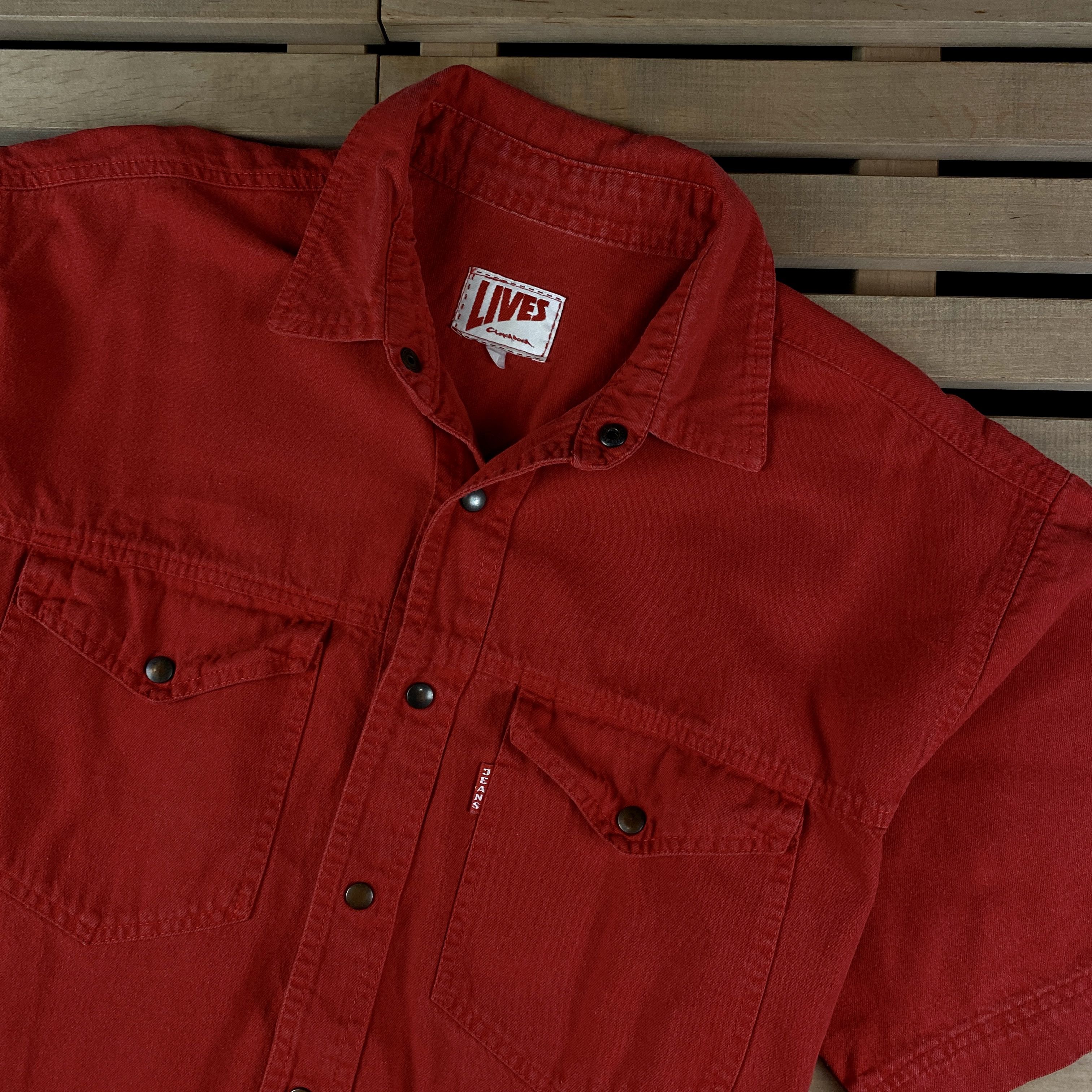 Levi's × Levi's Vintage Clothing × Vintage Mens Shirt Short Sleeve Levis Vintage Size XL Size US XL / EU 56 / 4 - 2 Thumbnail