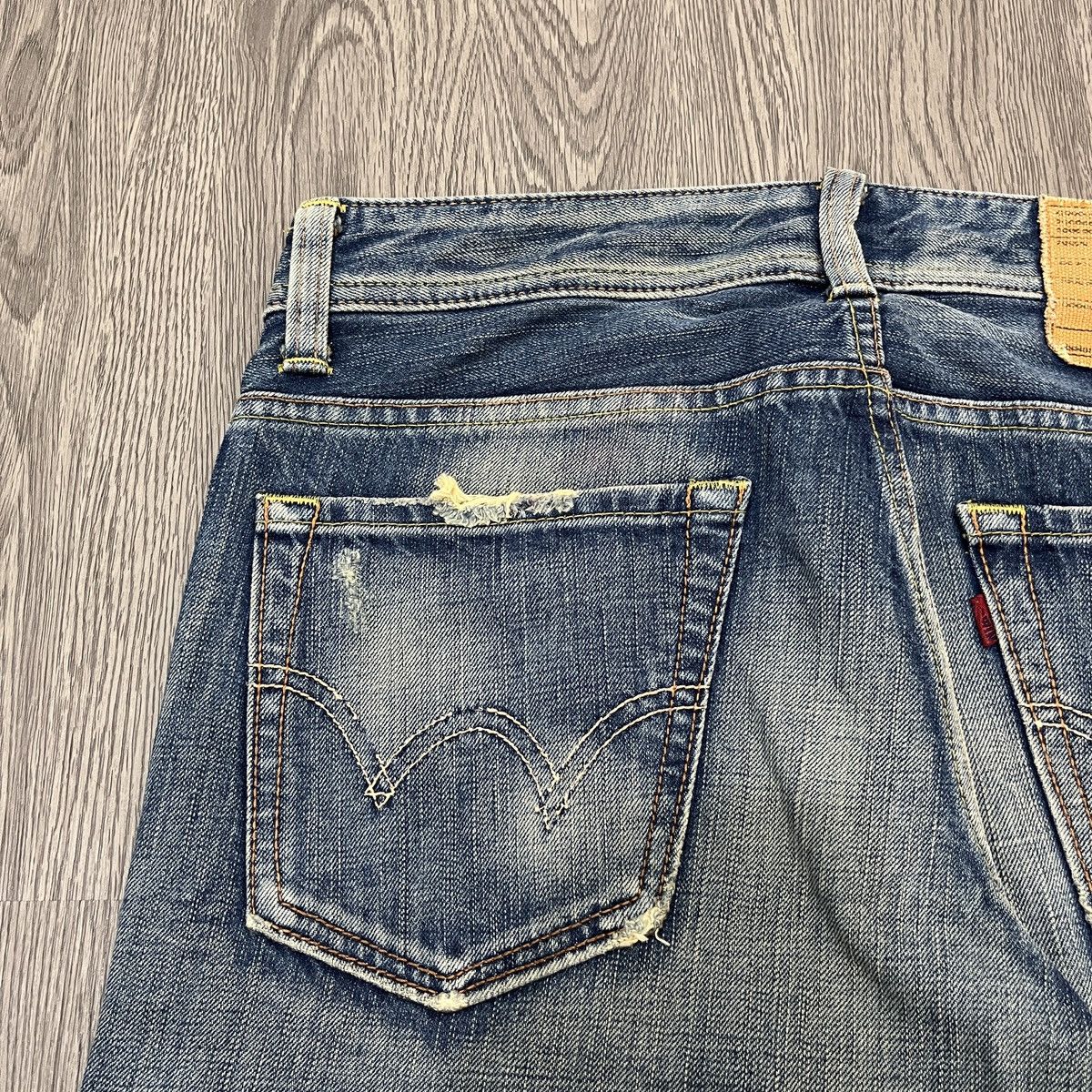 Seditionaries Edwin 511 - Skull Divino Distressed Denim 30x32 Ifsix Lgb Size US 29 - 12 Thumbnail