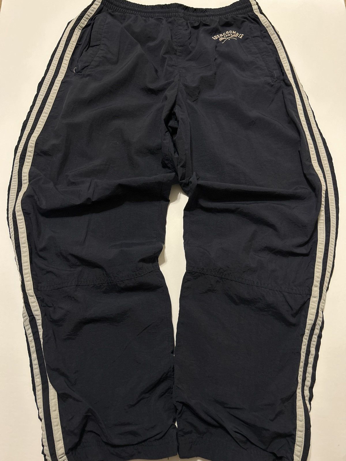 Vintage 90s/Y2K Abercrombie & Fitch Striped Track Pants