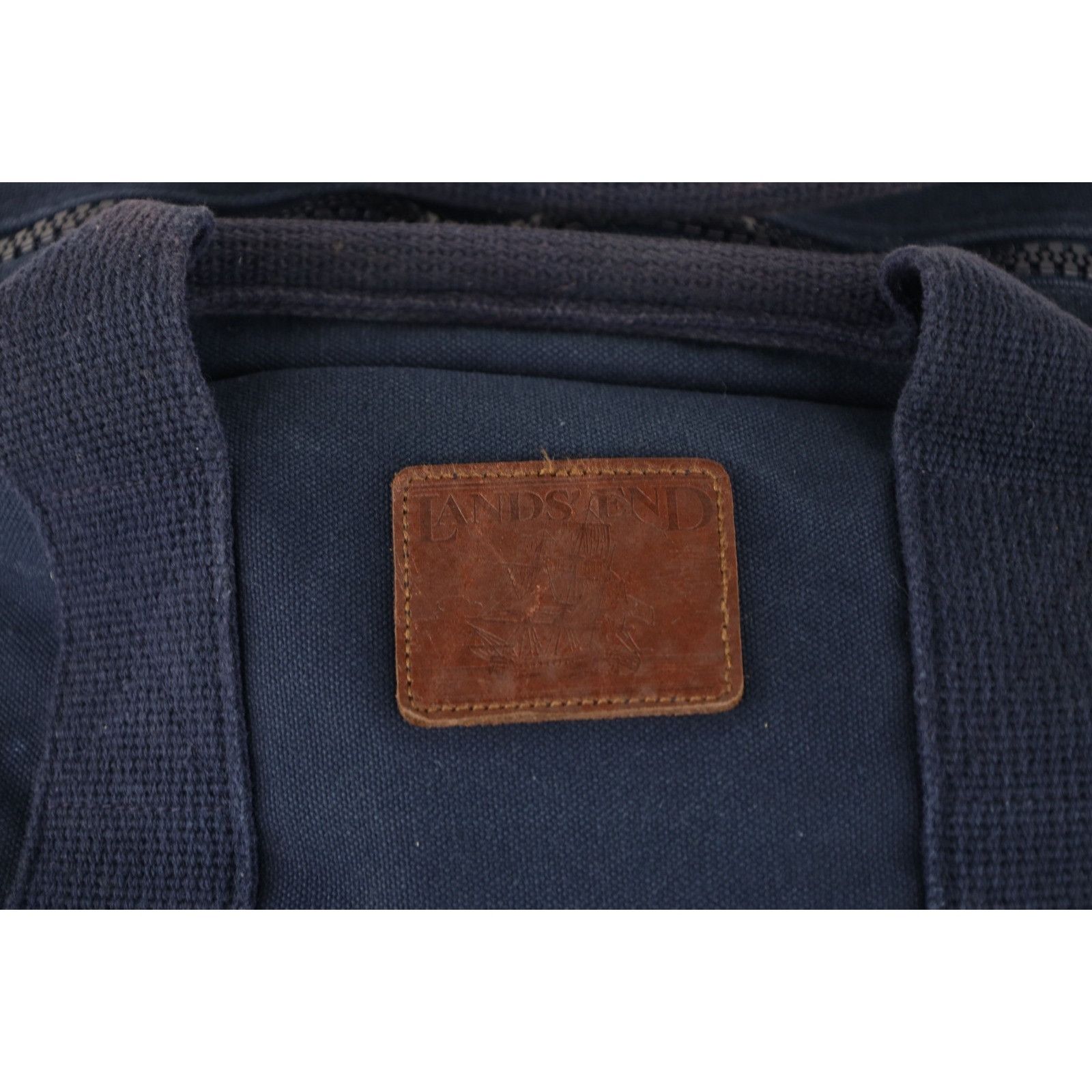 Lands' End Vintage 90s Lands End Heavy Canvas Handled Briefcase Bag Size ONE SIZE - 2 Thumbnail