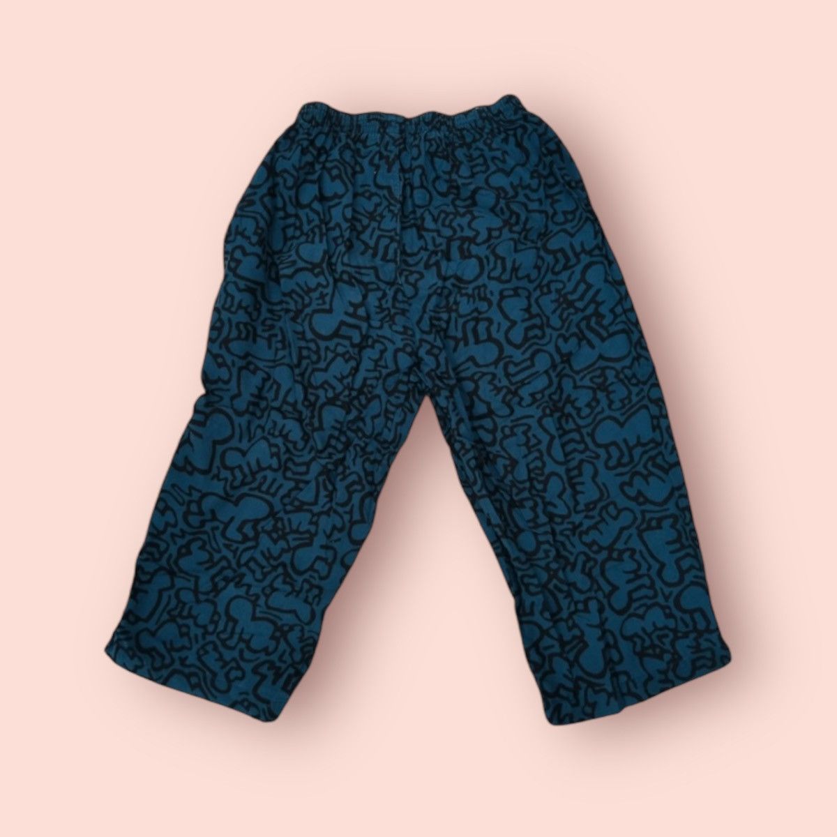 Japanese Brand × Keith Haring × Uniqlo VINTAGE KEITH HARING X UNIQLO FULLPRINT SLEEPWEAR CROP PANTS Size US 30 / EU 46 - 17 Thumbnail