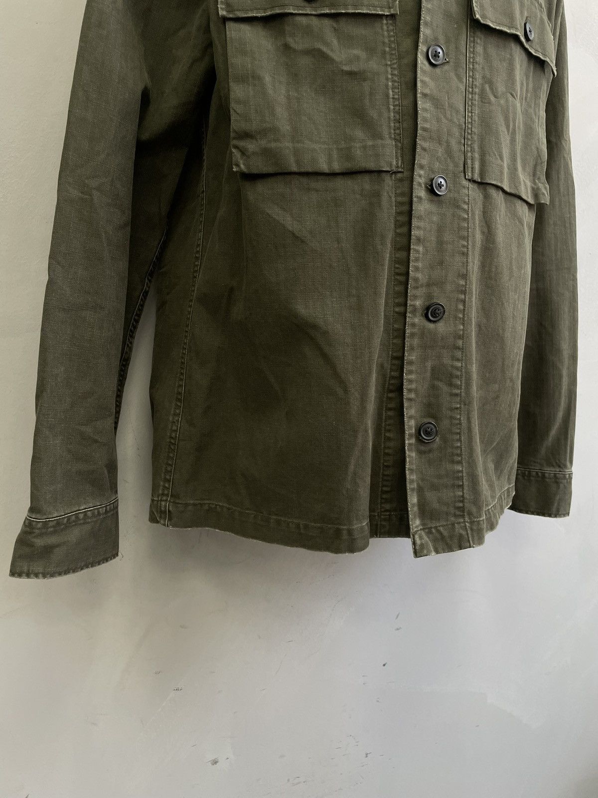 Allsaints All Saints green military field jacket utility street style Size US M / EU 48-50 / 2 - 4 Thumbnail