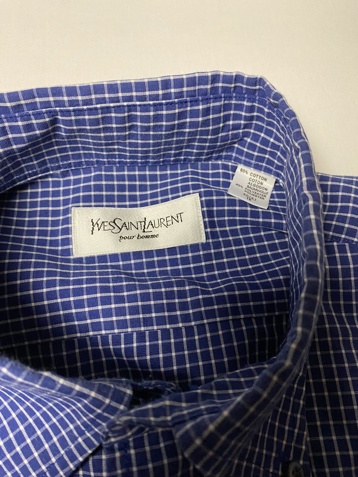 Vintage × Yves Saint Laurent Crazy Vintage Ysl shirt Yves Saint Laurent Size US L / EU 52-54 / 3 - 3 Thumbnail