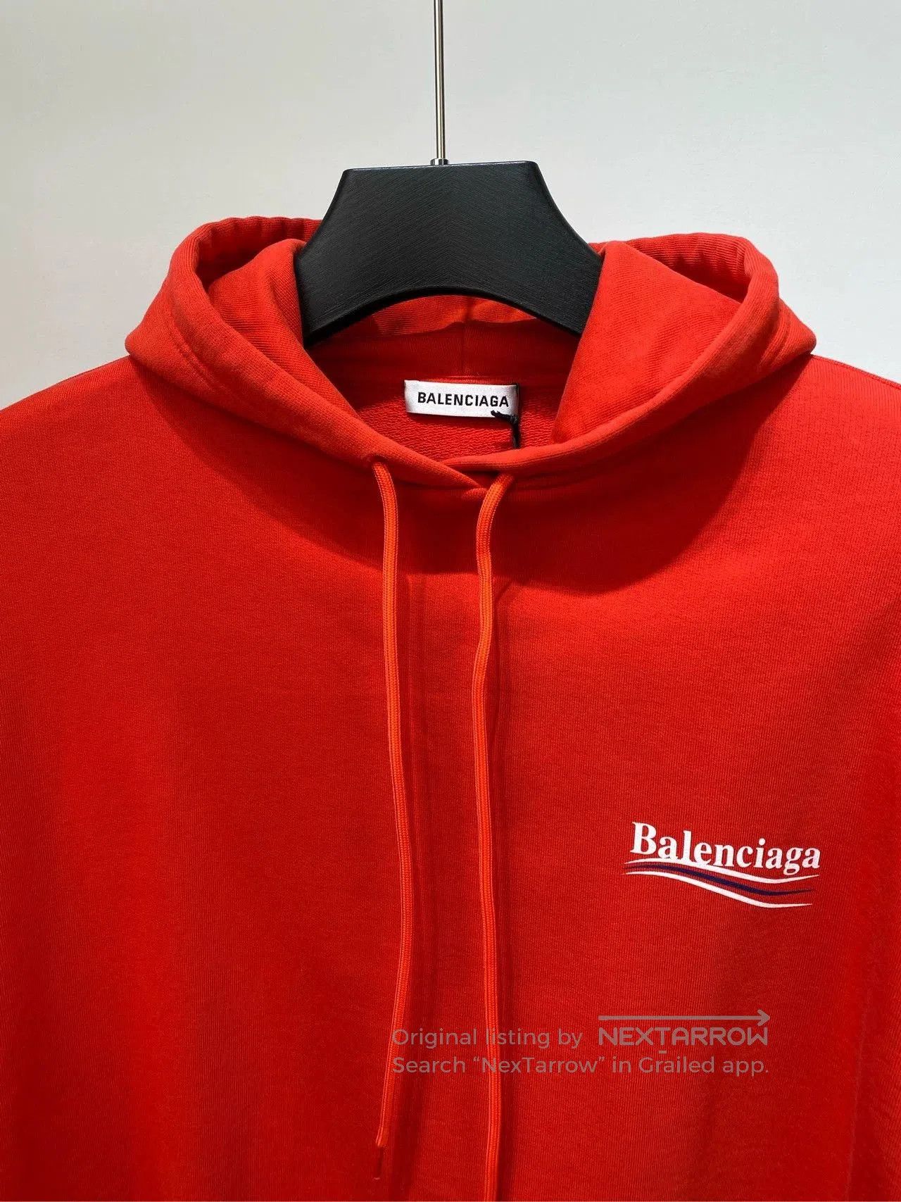 Balenciaga Balenciaga Red Logo Print Hoodie. Size US S / EU 44-46 / 1 - 7 Thumbnail
