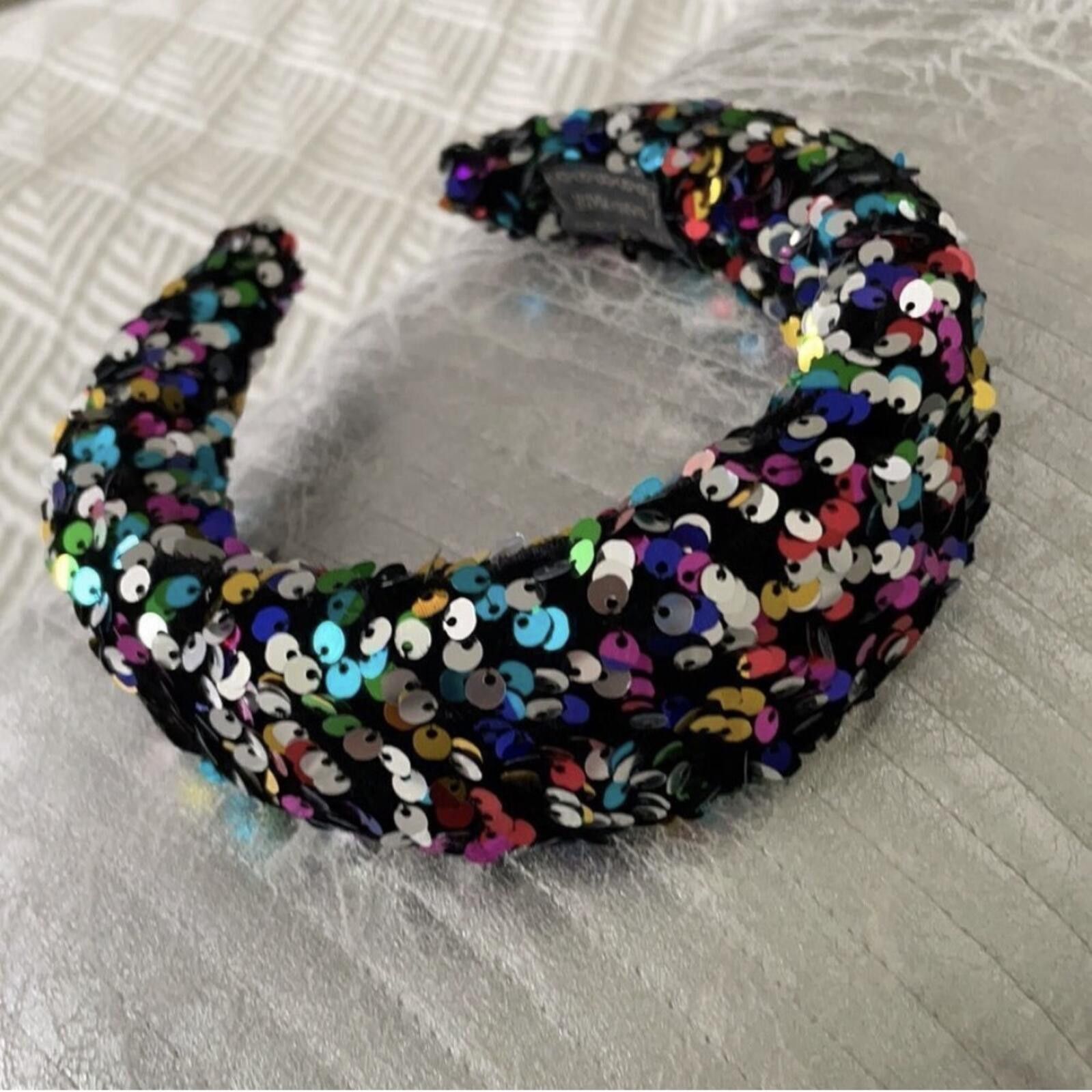 Other (BOUTIQUE) Sequined multi-color headband Size ONE SIZE - 1 Thumbnail