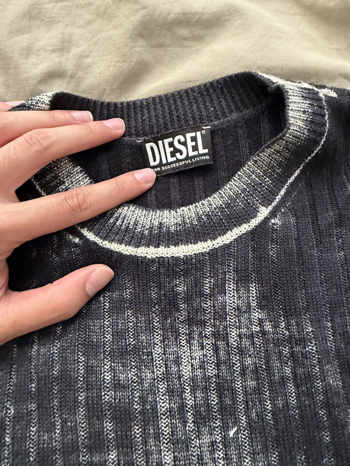 Diesel Diesel K-Larence-B reverse-print cotton jumper Size US M / EU 48-50 / 2 - 4 Thumbnail