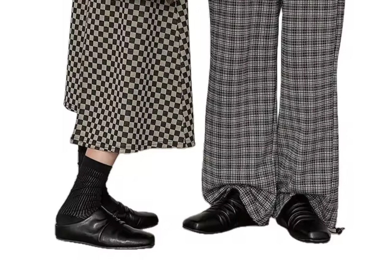 Black Genuine Leather Slouch Mules