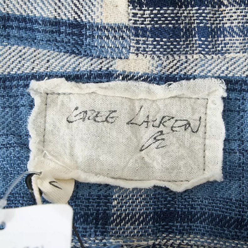 Greg Lauren greg lauren size 2Men's plaid patchwork shirt 2505-Nextarro Size US M / EU 48-50 / 2 - 7 Thumbnail