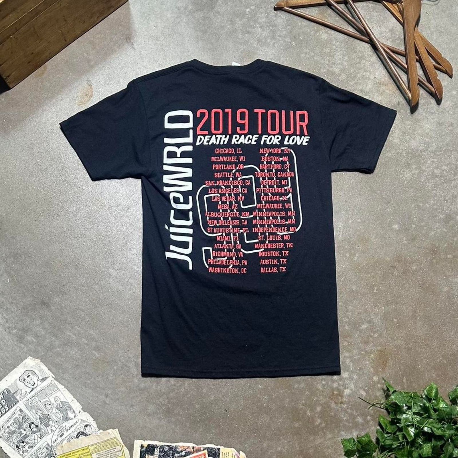Jerzees Juice WRLD 2019 Death Race For Love Tour Tee Concert Shirt Size US S / EU 44-46 / 1 - 2 Thumbnail