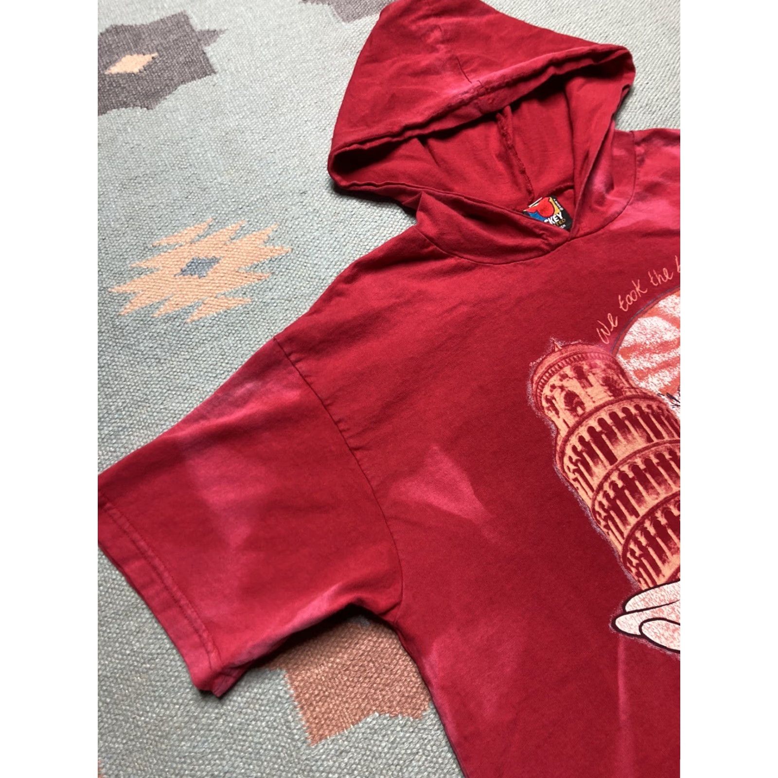 Disney VINTAGE Disney Mickey Mouse hoodie t shirt Italy leaning tower Of Pisa Small 90s Size US S / EU 44-46 / 1 - 5 Thumbnail