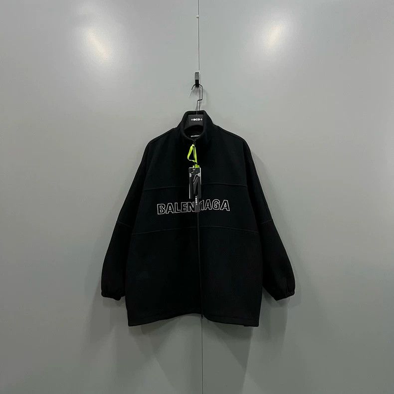 Balenciaga Balenciaga Black logo zipper coat Size US S / EU 44-46 / 1 - 1 Thumbnail