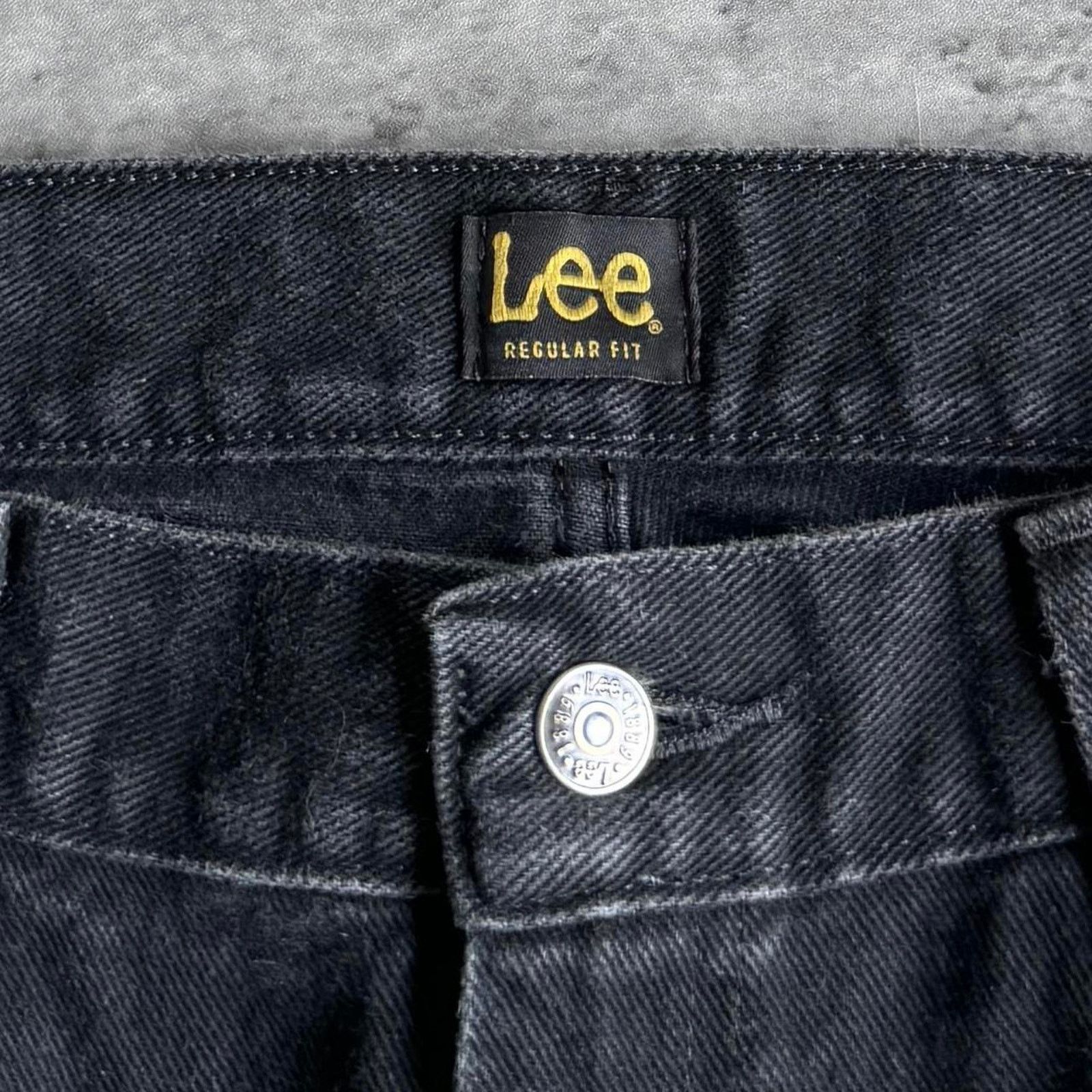 Japanese Brand × Lee × Levi's Vintage Y2K Faded Black Lee Grunge Opium Essential Jeans Size US 38 / EU 54 - 4 Thumbnail