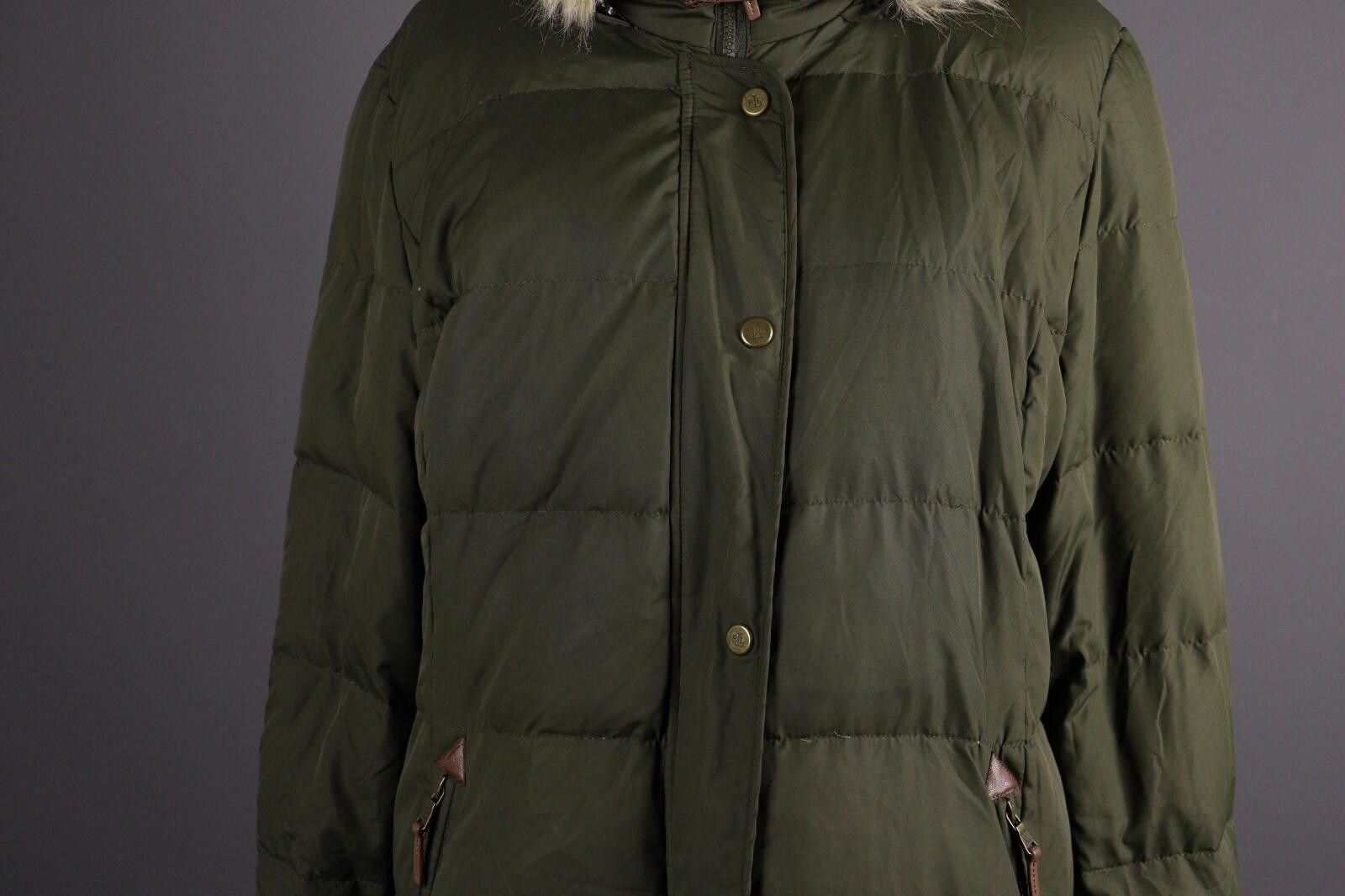 Lauren Ralph Lauren Lauren Ralph Lauren Khaki Down Faux Fur Parka Jacket Size XL Size XL / US 12-14 / IT 48-50 - 3 Thumbnail