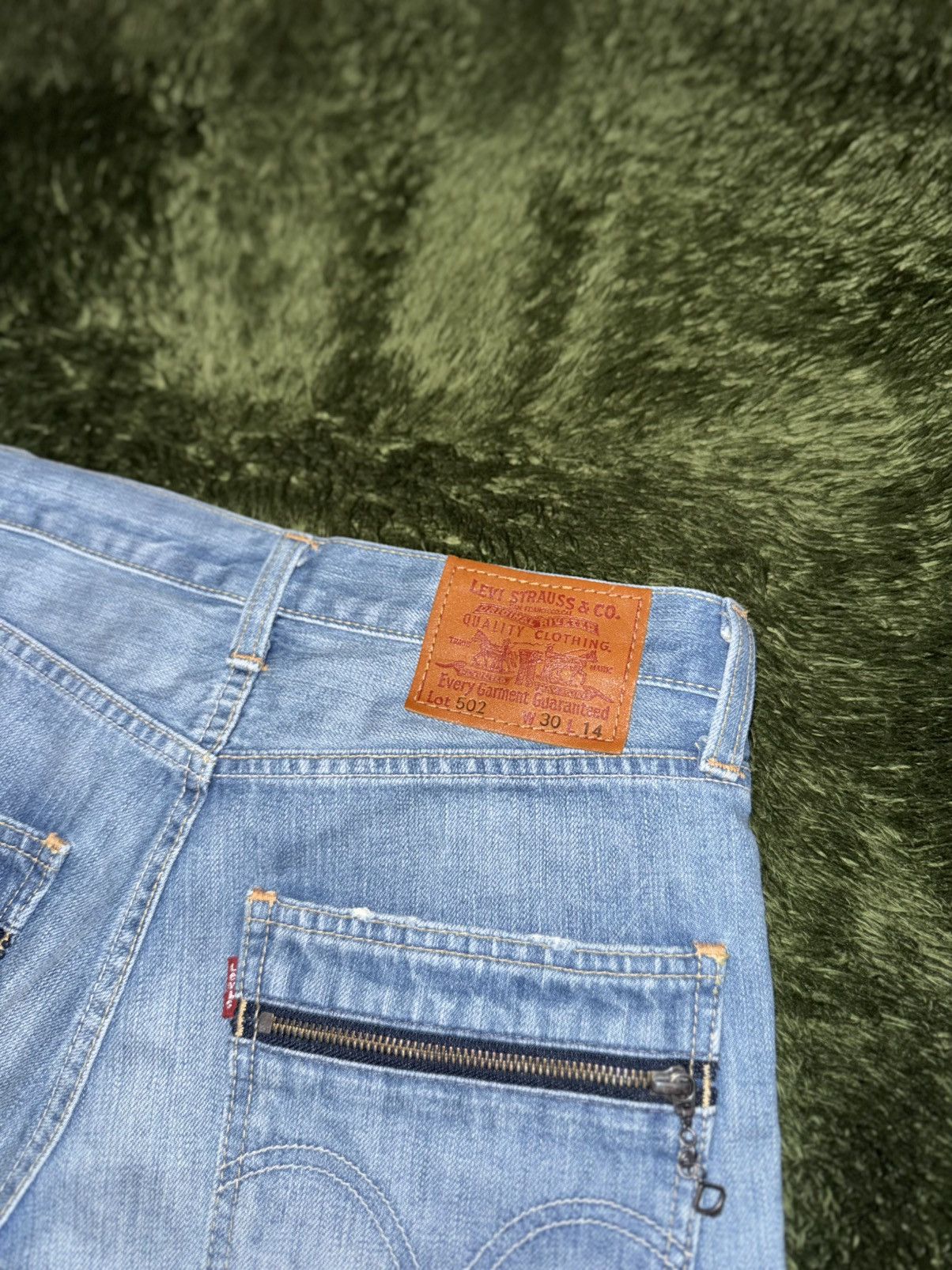 Levi's [30x14] Levi’s 502 Japan Release Zip Pocket Denim Shorts Size US 30 / EU 46 - 9 Thumbnail