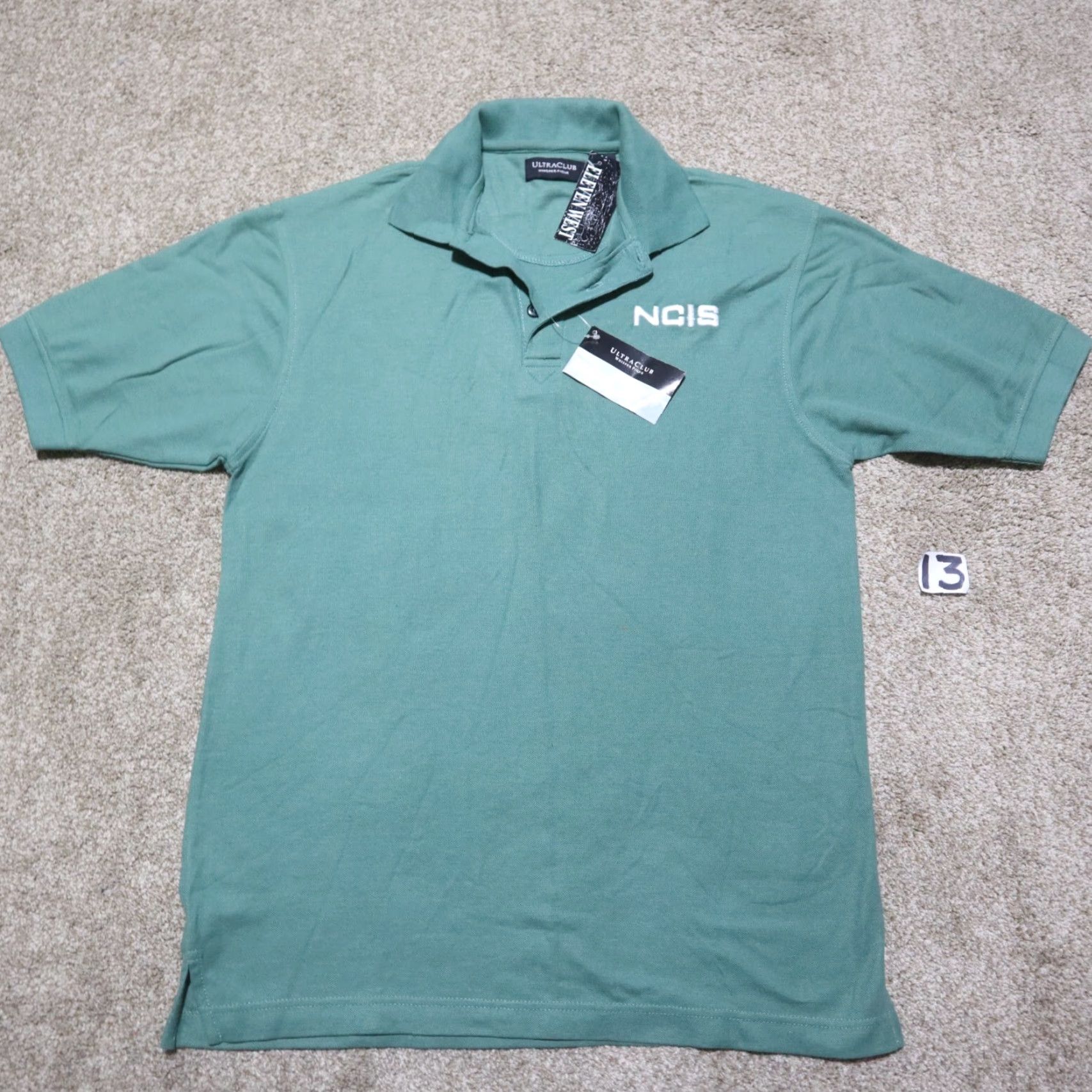 Vintage NEW GREEN NCIS Polo Shirt Polo Shirt Small Men Adult Size S Cotton Blend Embroidered Regular Solid Short Sleeve Collared Size US S / EU 44-46 / 1 - 4 Thumbnail