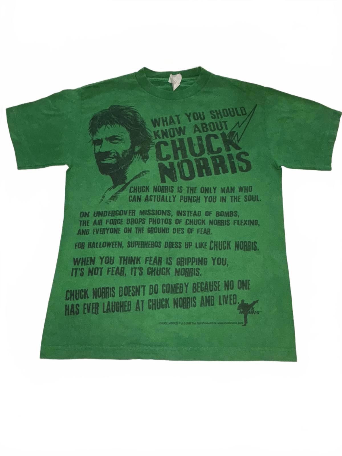 American Apparel Vintage Chuck Norris Graphic Tee - Funny Quote T-Shirt Size US M / EU 48-50 / 2 - 1 Thumbnail