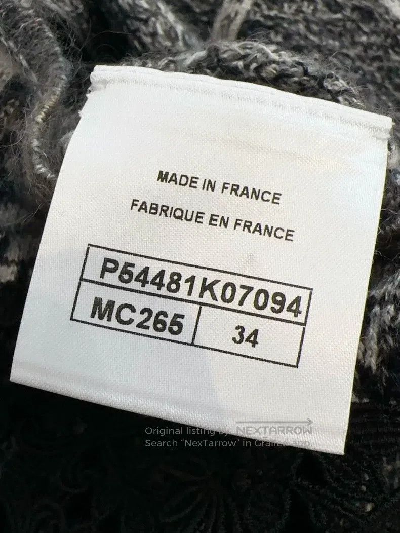 Chanel Chanel Black and white gray mixed colour snowflake turtlen Size XXS / US 00 / IT 34 - 5 Thumbnail