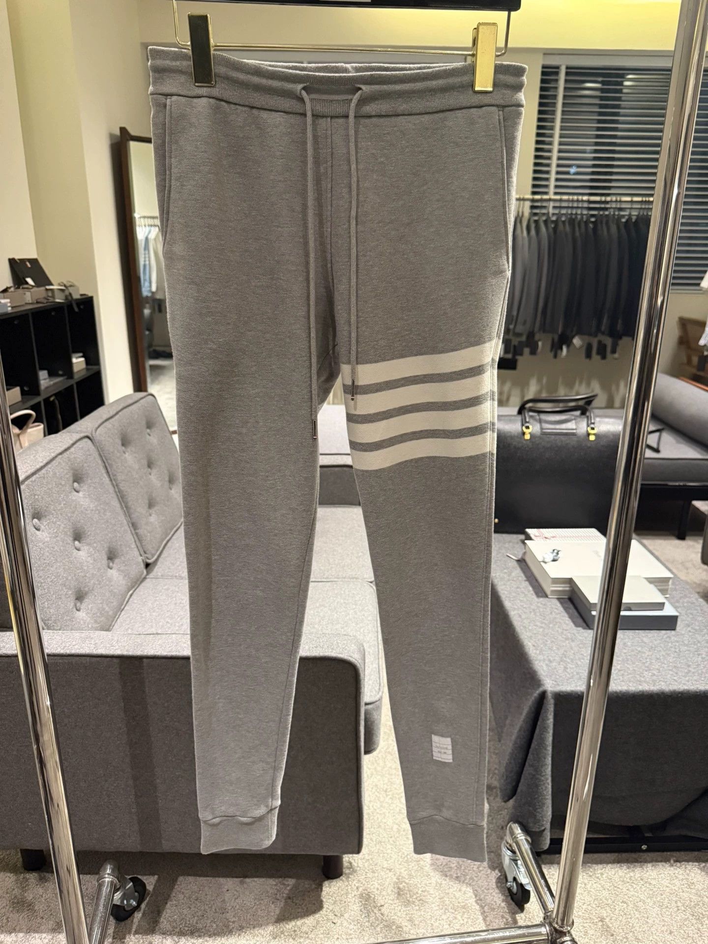 Thom Browne Thom Browne 4-Bar Track Pants Women's Light Gray 38 Size 26" / US 2 / IT 38 - 1 Thumbnail