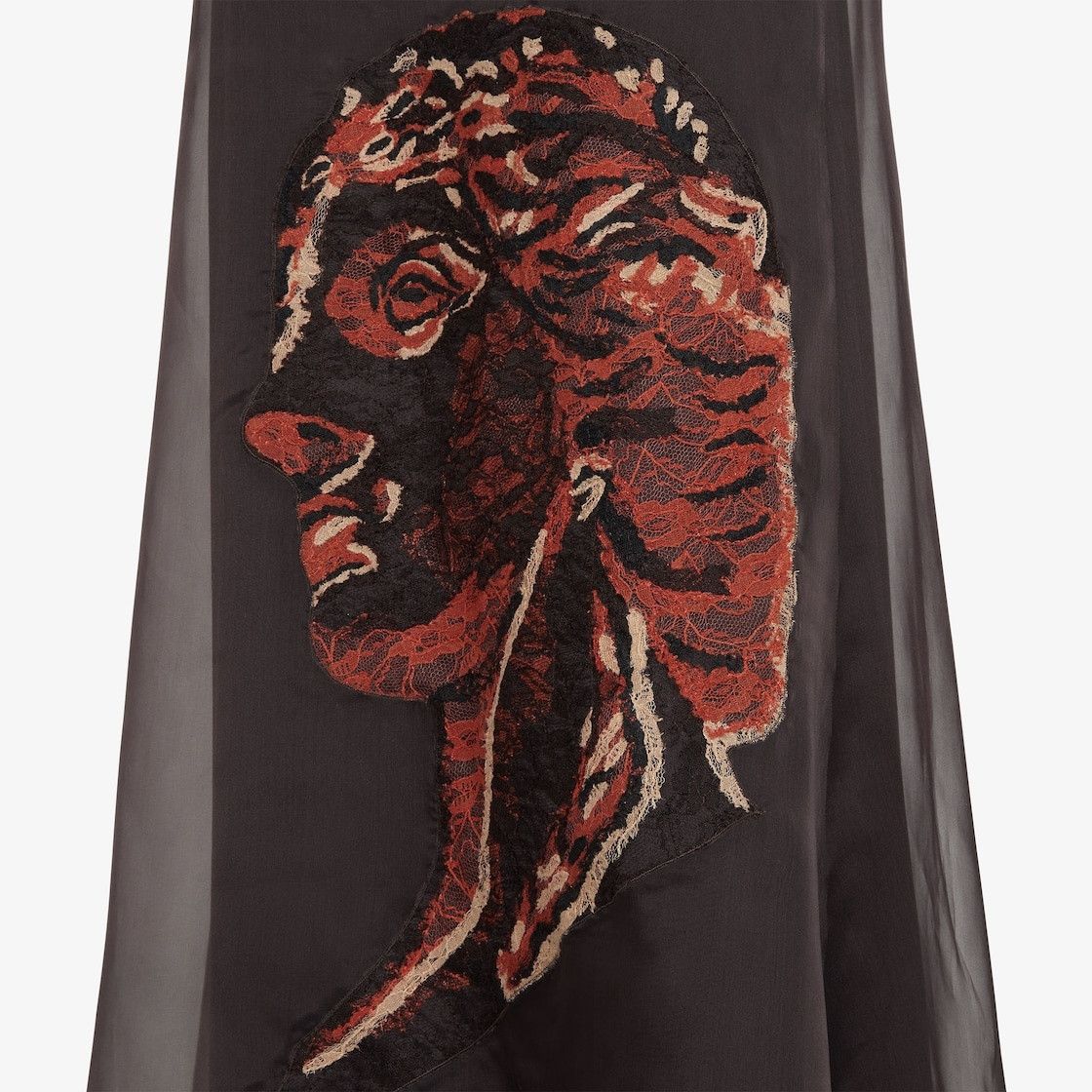 fendi brown twill dress Fendi Kids FF-logo Dress Brown main image 0
