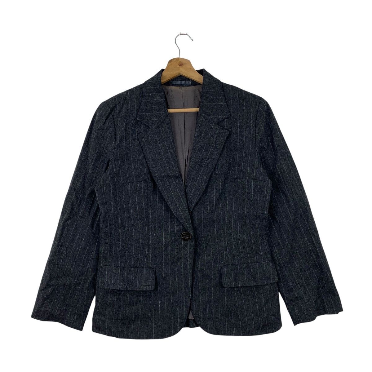 Burberry BURBERRY London Casualwear Designer Stripes Wool Blazer Coat Size S / US 4 / IT 40 - 1 Thumbnail