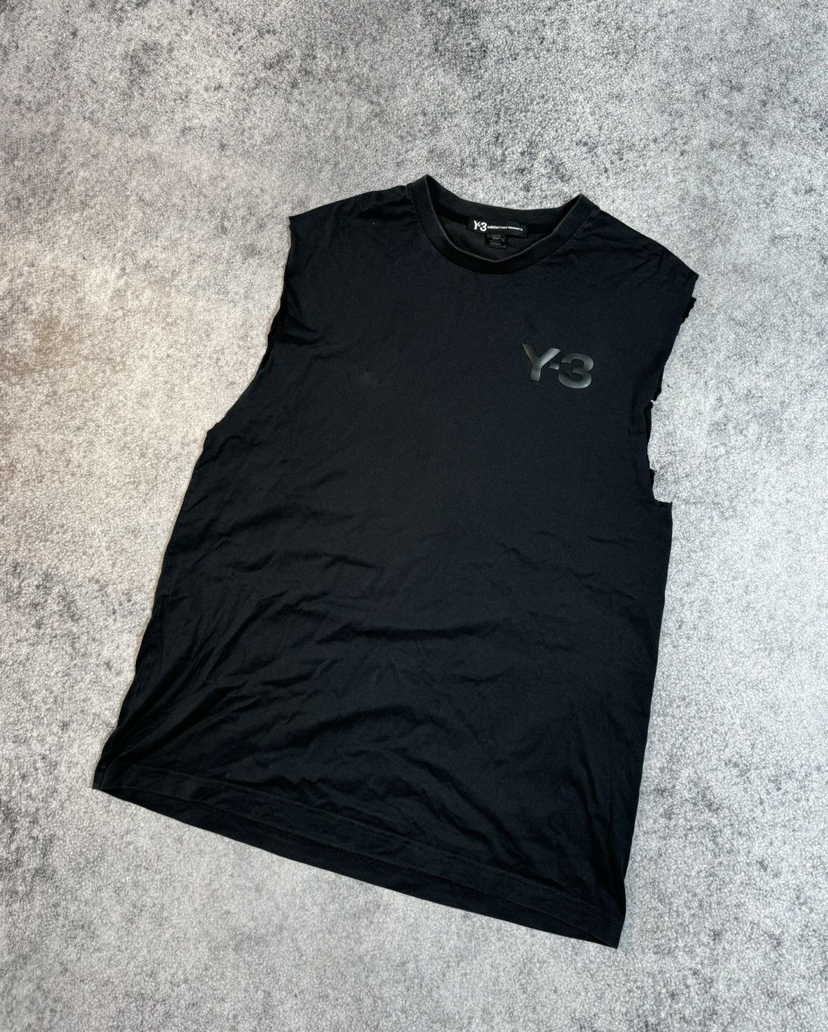 Y-3 × Yohji Yamamoto Y2K Y-3 Yohji Yamamoto Tank Top Avant Garde Streetwear Style Size US M / EU 48-50 / 2 - 1 Thumbnail