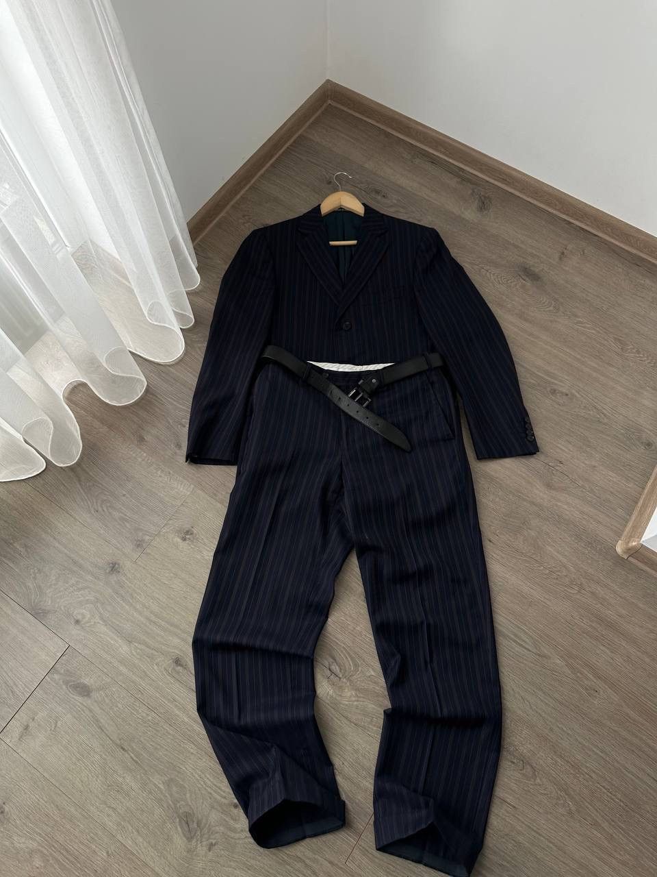 Pal Zileri × Vintage Vintage Pal Zileri Striped Virgin Wool Super Suit Size 48S - 12 Thumbnail