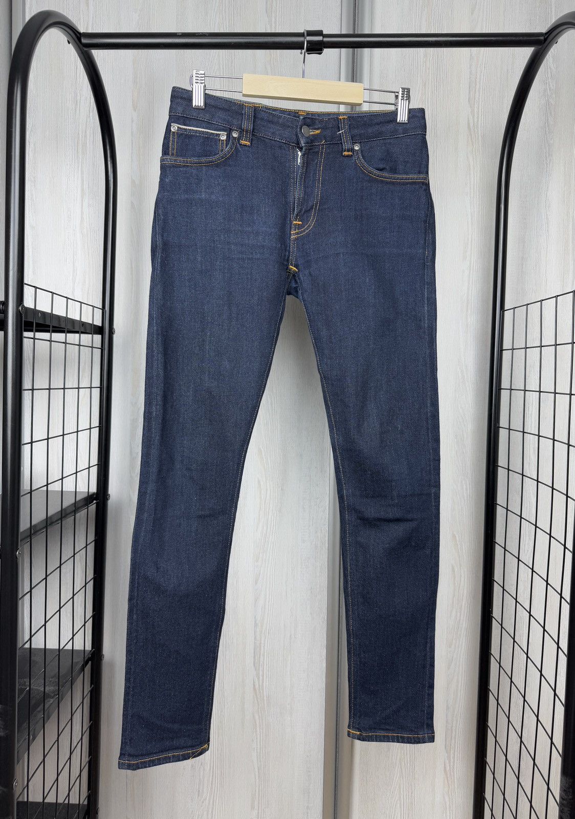 Nudie Jeans NUDIE JEANS MAN SKINNY LIN RINSE SELVAGE STR Size W28/L30 Size US 28 / EU 44 - 1 Thumbnail