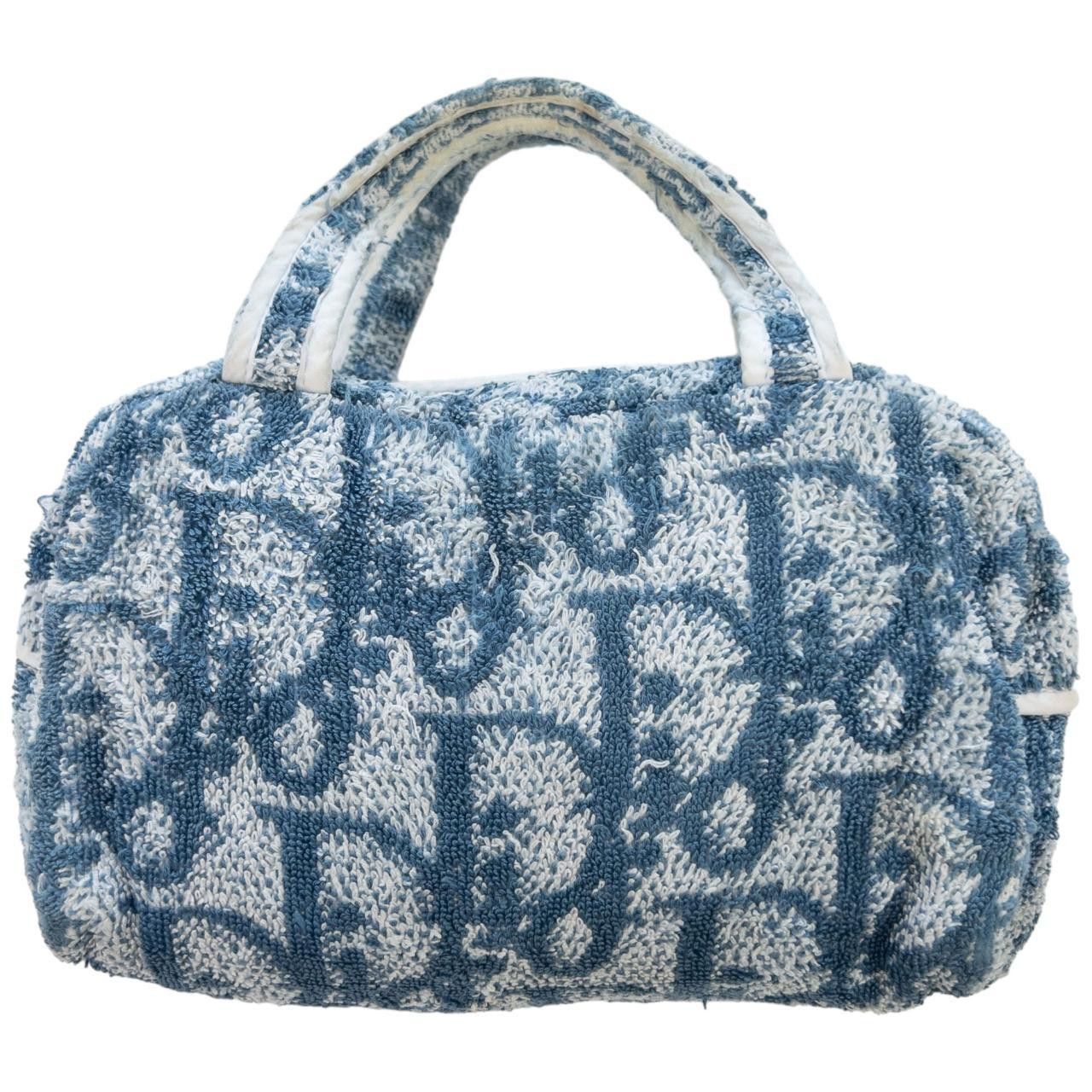 Dior Vintage Dior Monogram Terry Cloth Hand Bag Size ONE SIZE - 2 Thumbnail