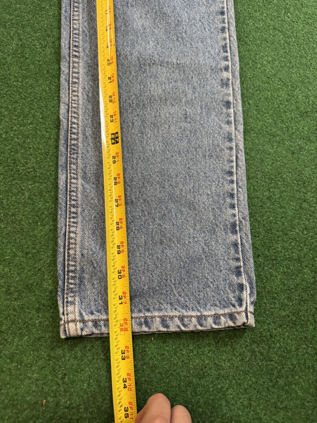 Levi's Vintage Clothing Vintage 90s Levi’s 505 Orange Tab Grunge Light Wash Jeans Size US 36 / EU 52 - 7 Thumbnail