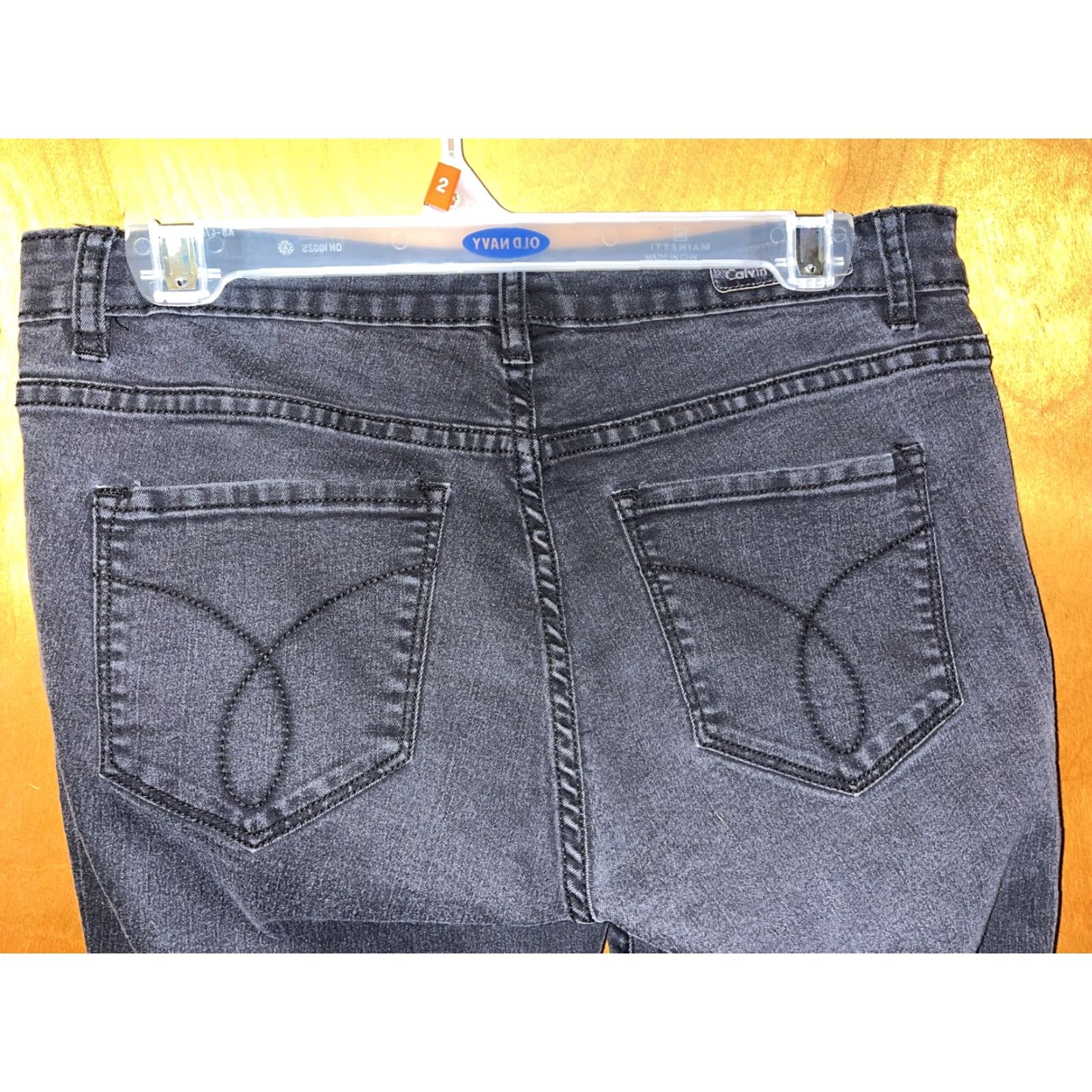 Calvin Klein VINTAGE Calvin Klein Women’s Skinny Denim Leggings Size 30 Black Stretch Pockets 90s Art Size 30" / US 8 / IT 44 - 4 Thumbnail