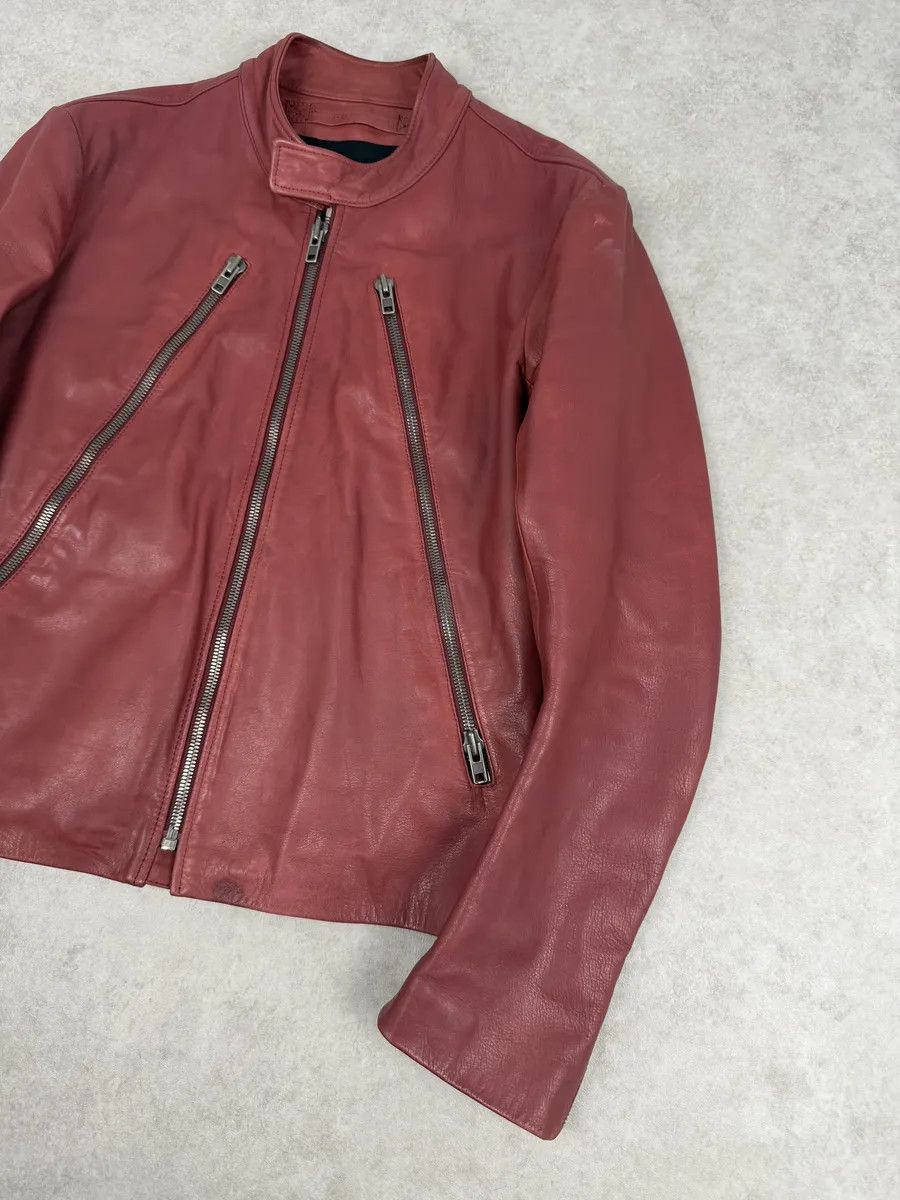 Maison Margiela SS2012 Maison Margiela 5 Zip Red Leather Jacket Size US M / EU 48-50 / 2 - 12 Thumbnail