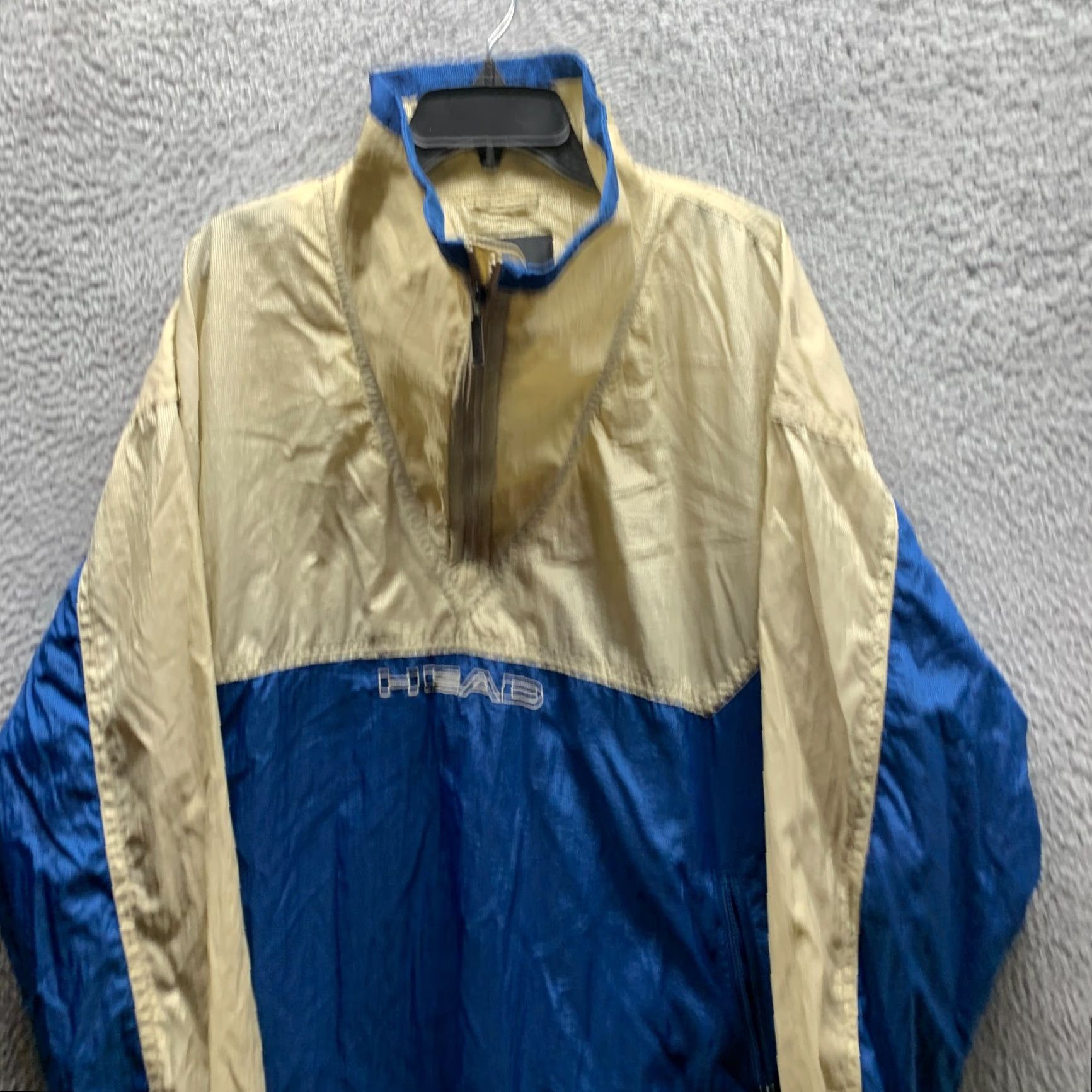 Vintage VINTAGE HEAD Jacket XL Blue Windbreaker Mens Size US XL / EU 56 / 4 - 2 Thumbnail
