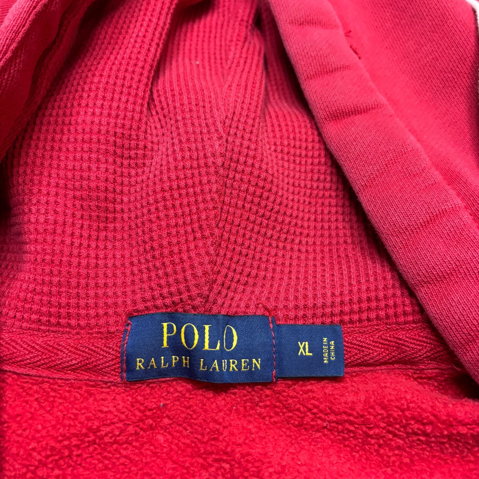 Polo Ralph Lauren Polo Ralph Lauren Full Zip Waffle Thermal Hood Hoodie XL Size US XL / EU 56 / 4 - 6 Thumbnail