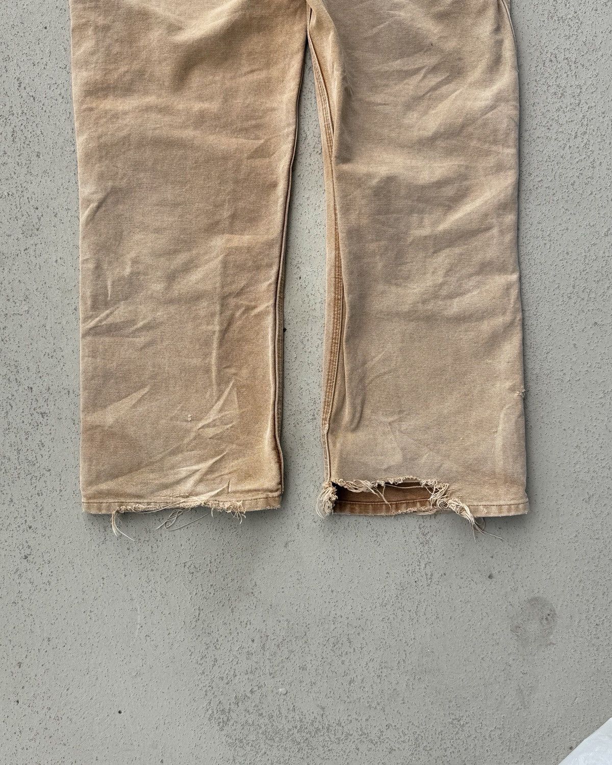 Carhartt Vintage Carhartt Double Knee Pants Beige Sun Fade 34x30 Size US 34 / EU 50 - 8 Thumbnail
