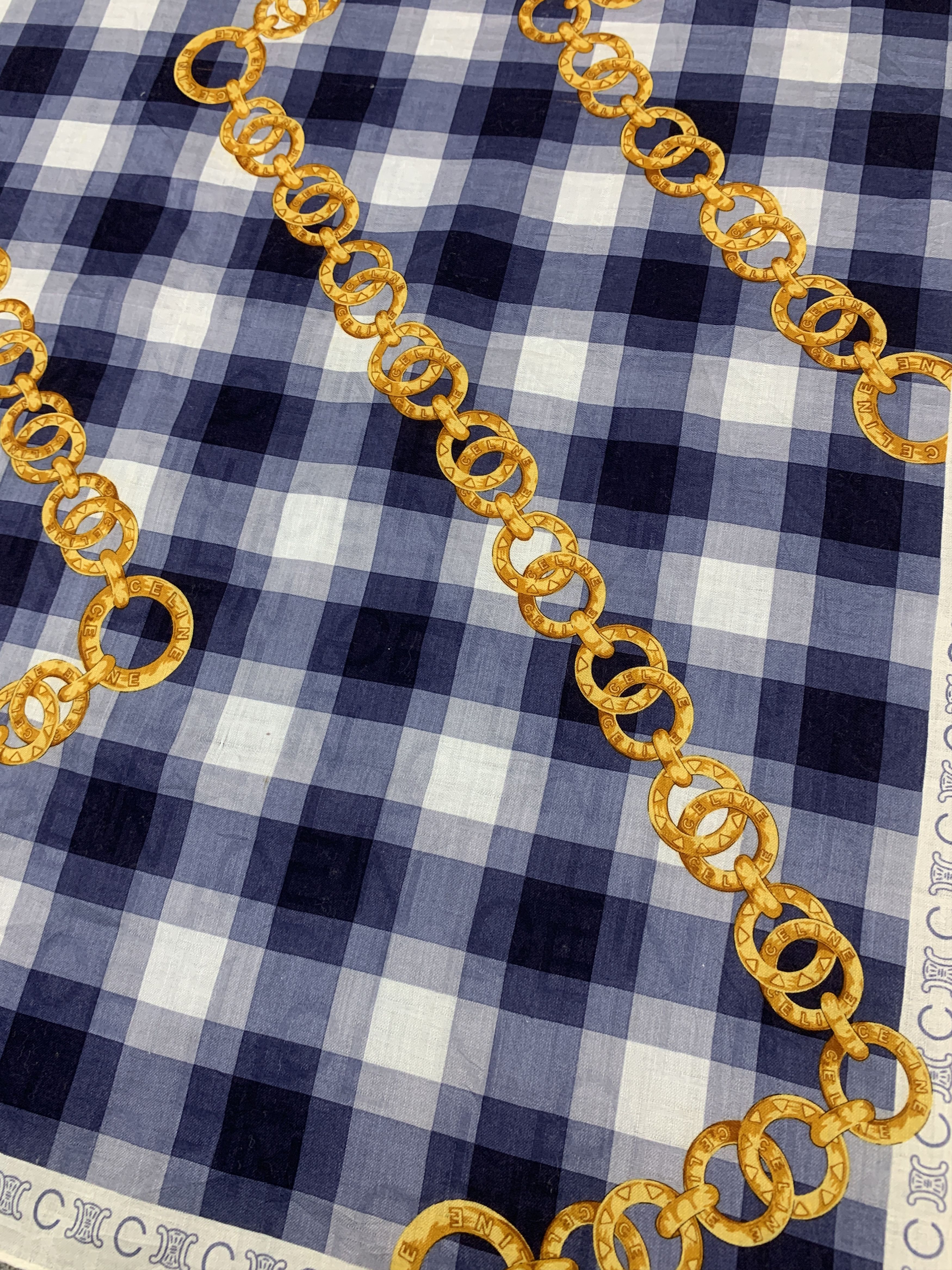 Celine × Vintage Vintage Celine Neckerchief/ Handkerchief Scarves - HKA901 Size ONE SIZE - 3 Thumbnail