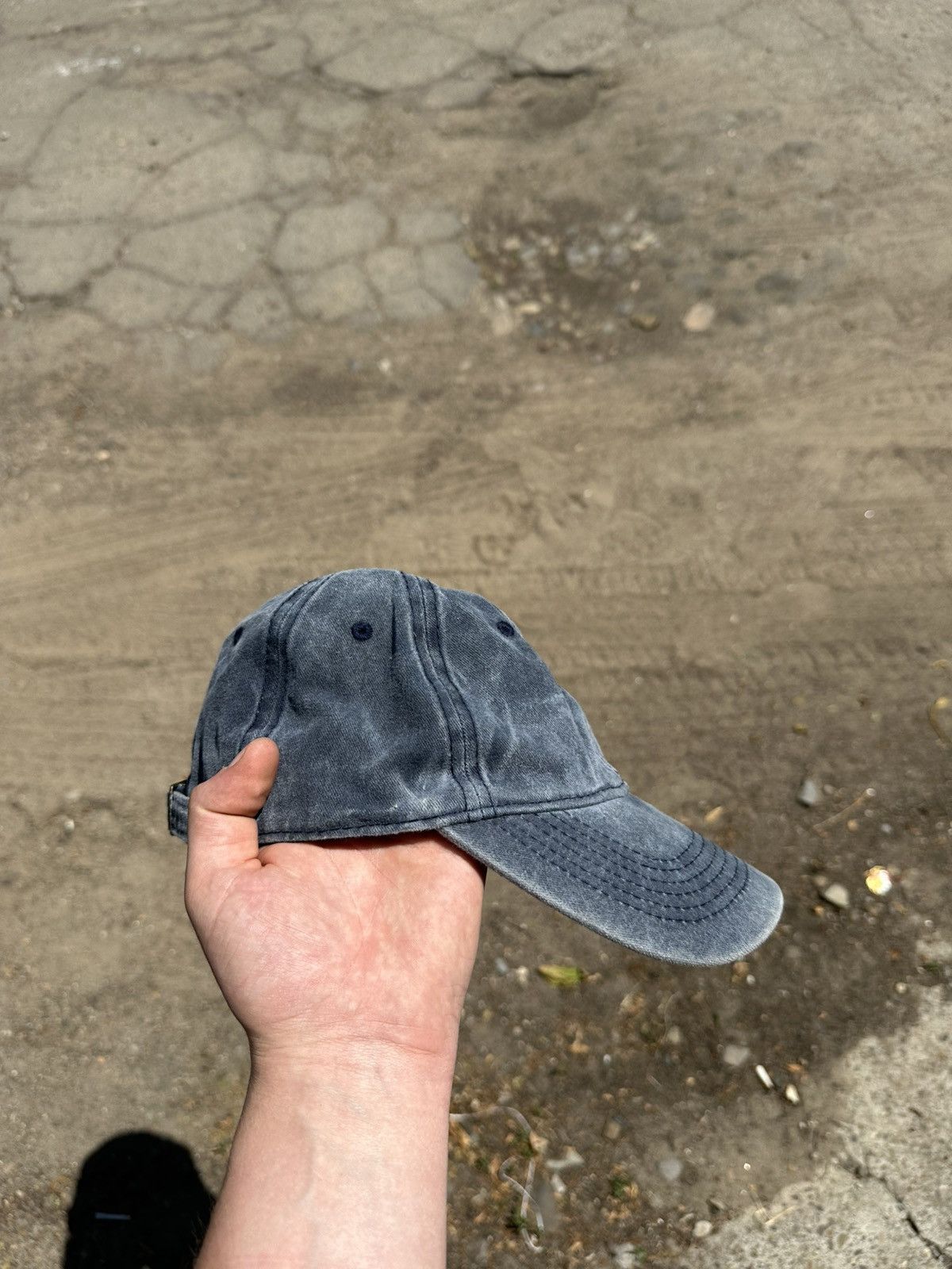 Japanese Brand Crazy Y2K Italia Cap Faded Distressed SK8 Japan Style Size ONE SIZE - 2 Thumbnail