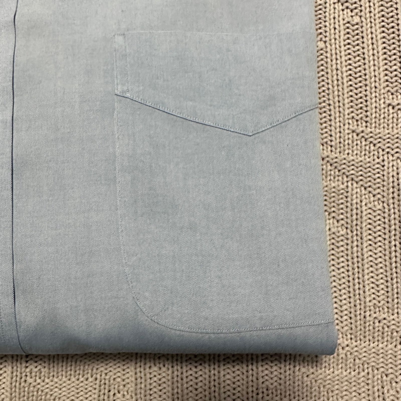 Paul Fredrick Paul Fredrick blue long sleeve button down size 17 Size US XL / EU 56 / 4 - 4 Thumbnail