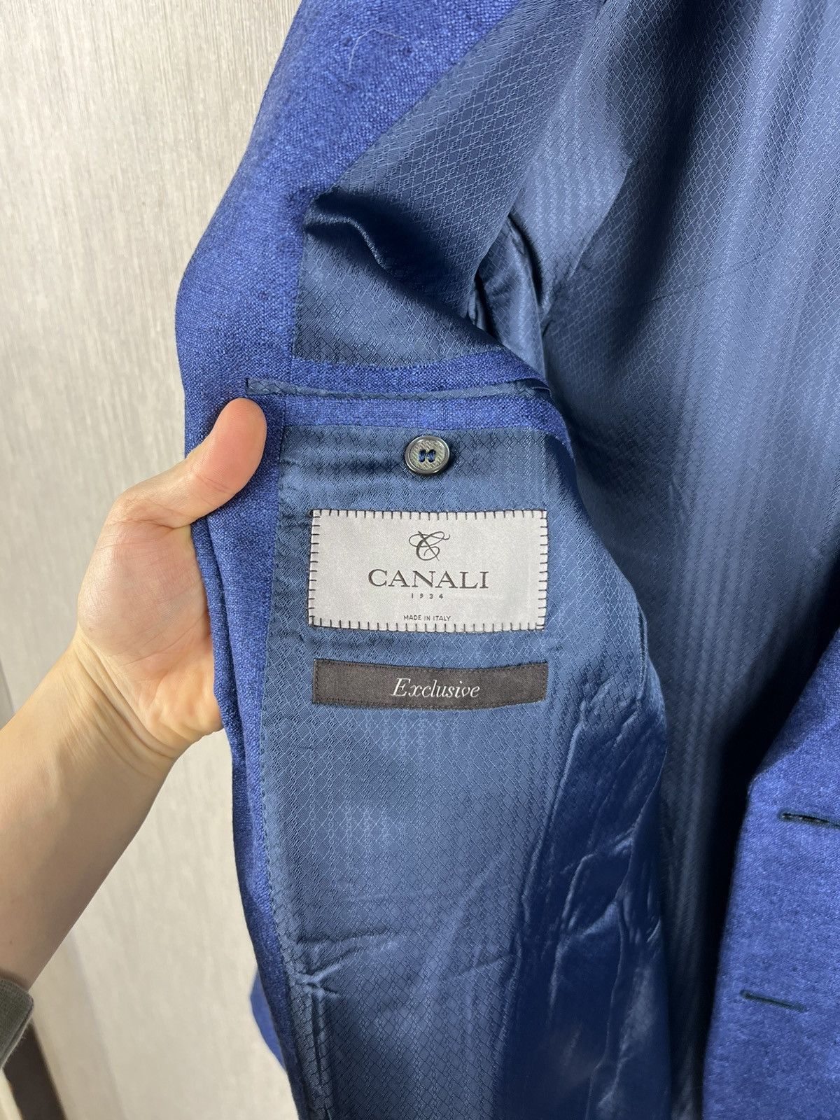 Canali Canali cashmere silk italian exclusive blazer luxury jacket Size US L / EU 52-54 / 3 - 21 Thumbnail