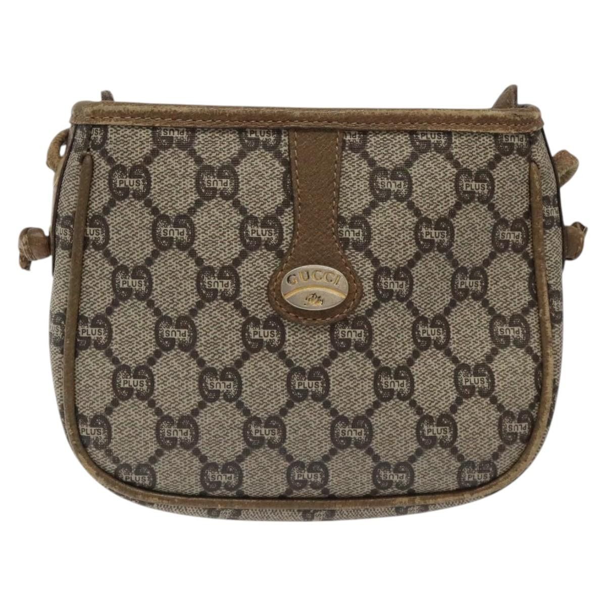 Gucci GUCCI GG Plus Supreme Shoulder Bag Pvc Leather Beige Gold Size ONE SIZE - 2 Thumbnail