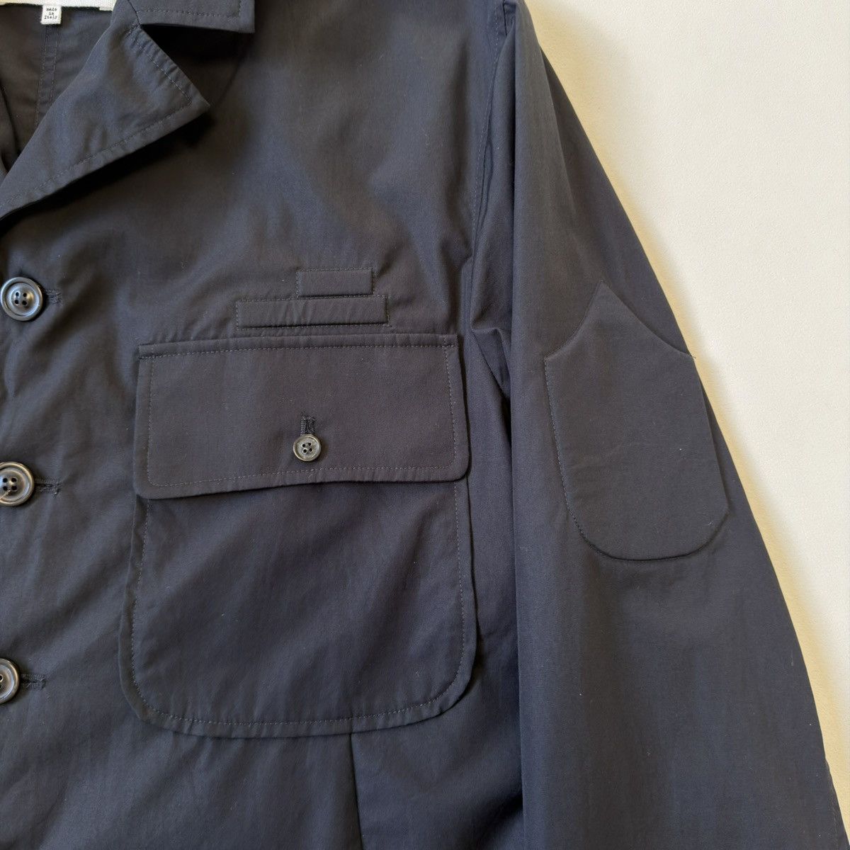 Maison Margiela S/S 19 Black Cotton Military Patch Over Shirt Size US M / EU 48-50 / 2 - 8 Thumbnail