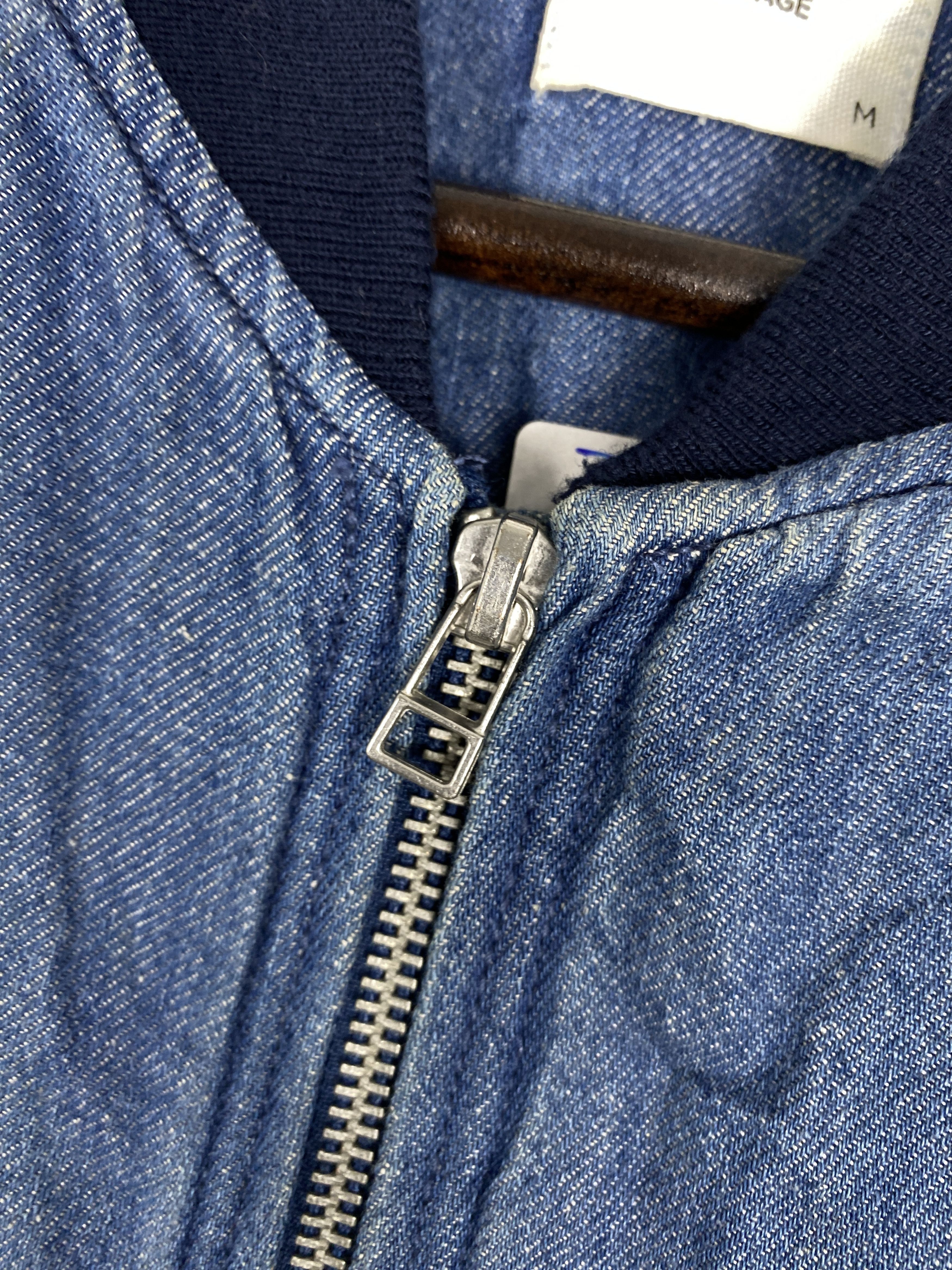Japanese Brand Vintage Browny Zip Up Light Denim Bomber Jacket Size US M / EU 48-50 / 2 - 3 Thumbnail