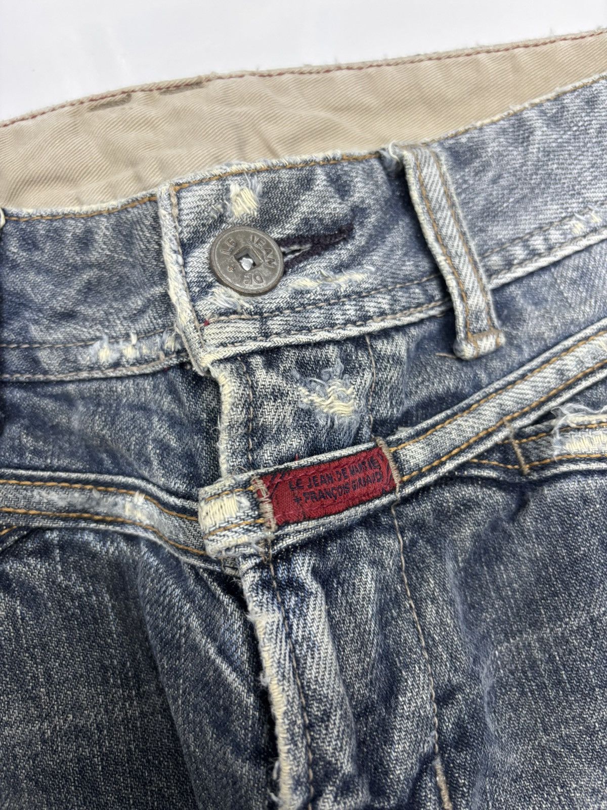 Marithe + Francois Girbaud 🔥MARITHE FRANCOIS GIRBAUD MUD RUSTY DISTRESS PAINTER JEANS Size 29" - 10 Thumbnail