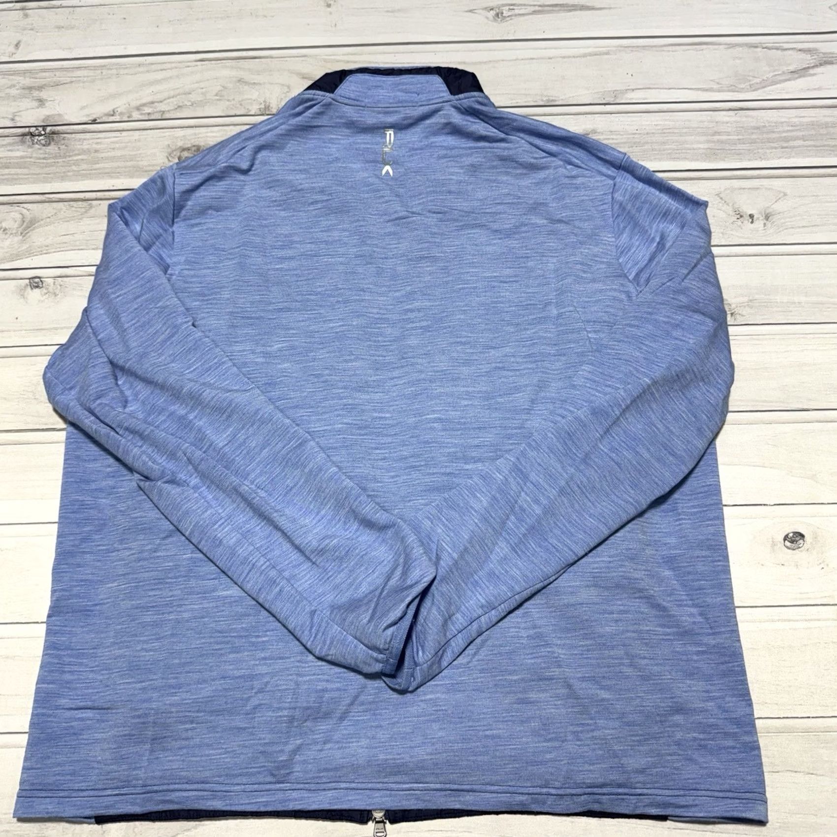 RLX Ralph Lauren RLX Ralph Lauren Jacket Mens 2XL Blue Hybrid Mockneck Zip Pockets Stand-Up Collar Wool Blend Essential Jacket Size US XXL / EU 58 / 5 - 4 Thumbnail