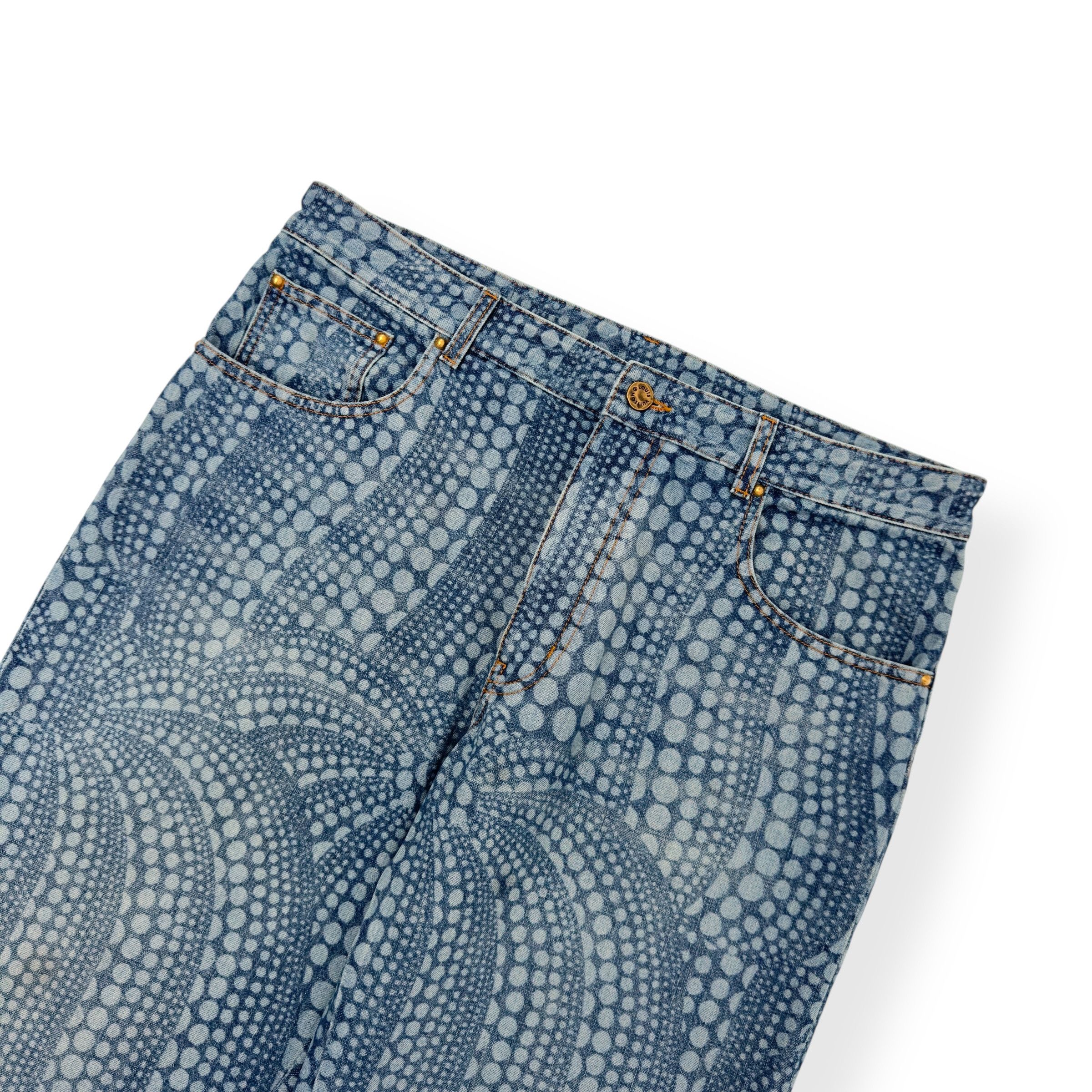 Louis Vuitton LOUIS VUITTON X YAYOI KUSAMA PUMPKIN PRINT DENIM JEANS W34” Size US 34 / EU 50 - 3 Thumbnail