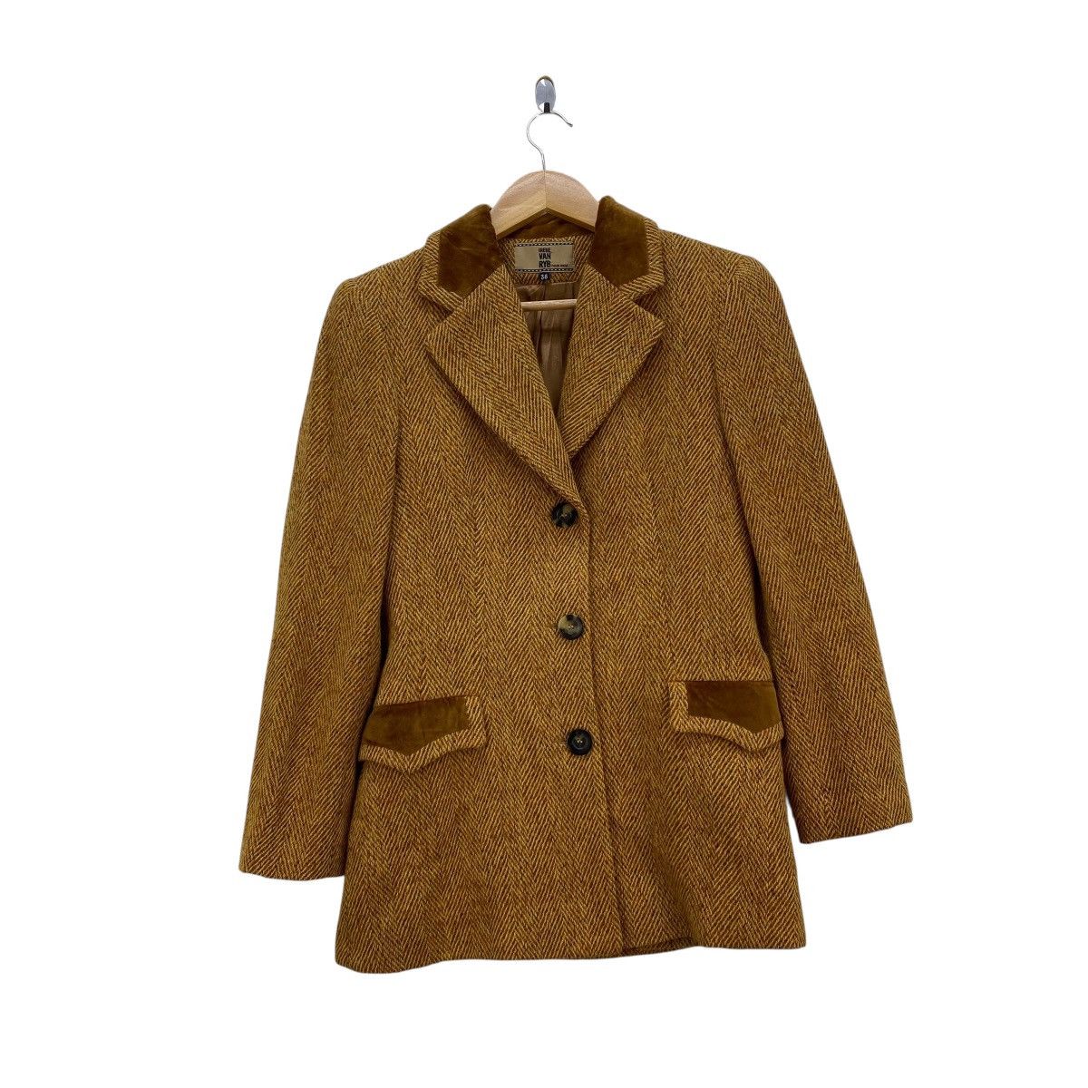 Vintage 🔥Vintage Irene VAn Ryb French designer Herringbone Jacket Size M / US 6-8 / IT 42-44 - 1 Thumbnail