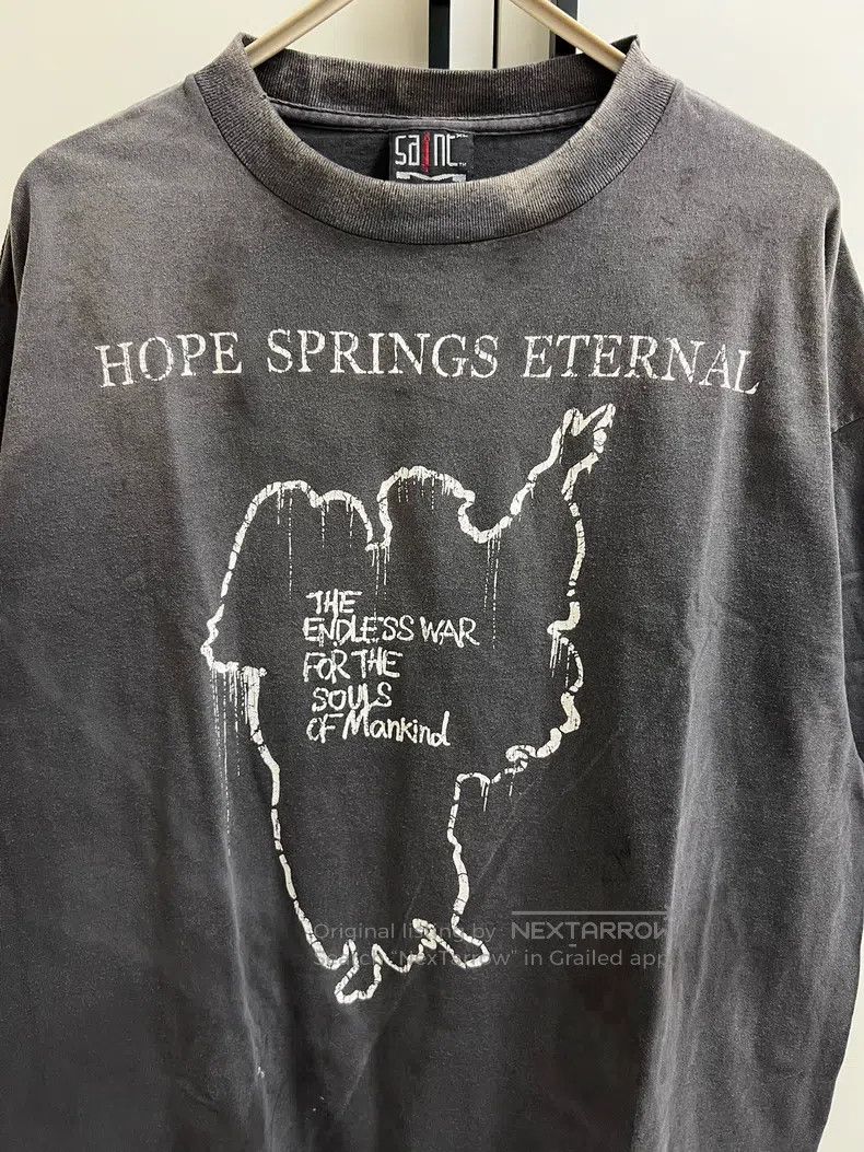 Saint Michael Saint Michael The slogan is old, sulfide dyed vintage shor Size US XL / EU 56 / 4 - 3 Thumbnail