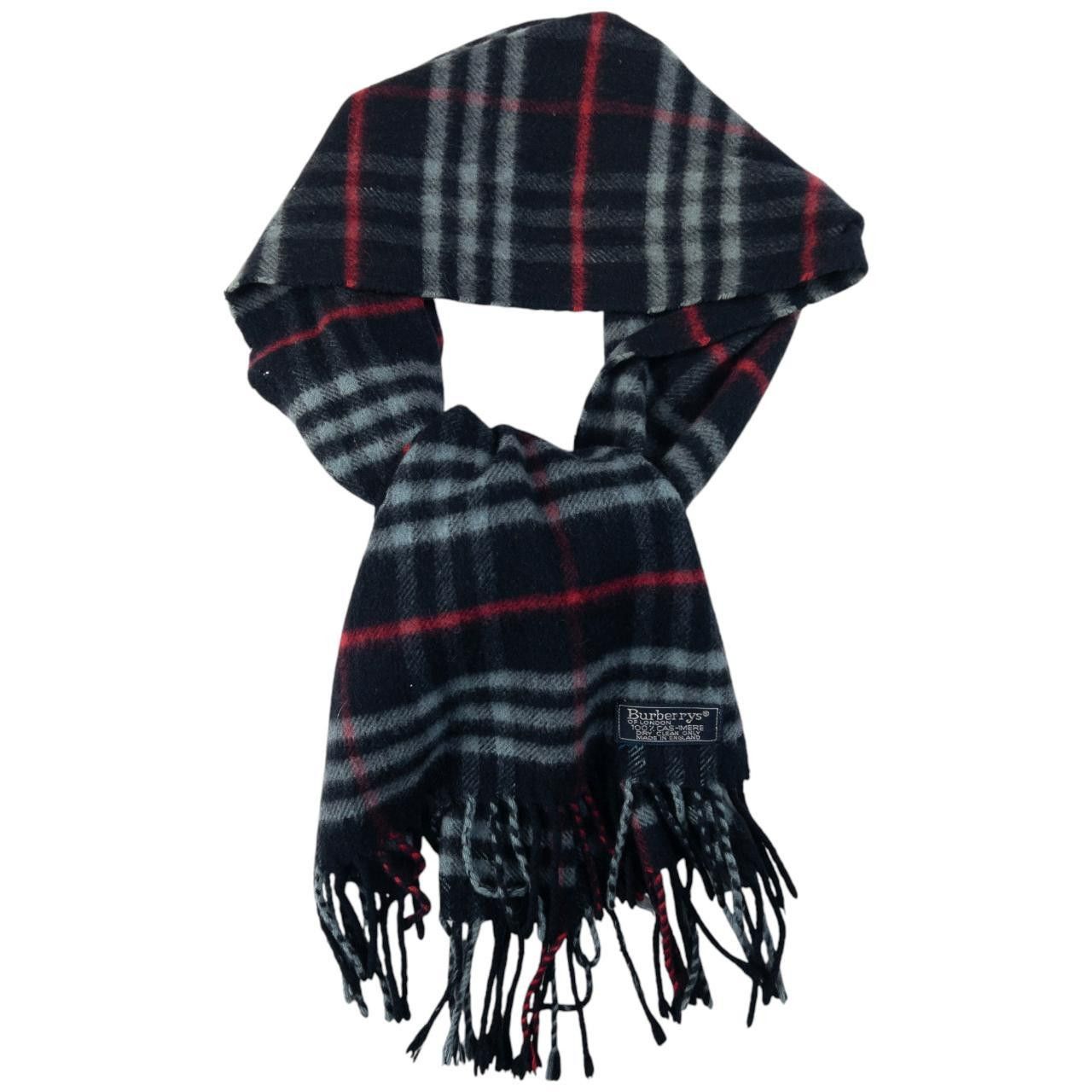 Burberry Vintage Burberry Cashmere Tassel Scarf Size ONE SIZE - 5 Thumbnail