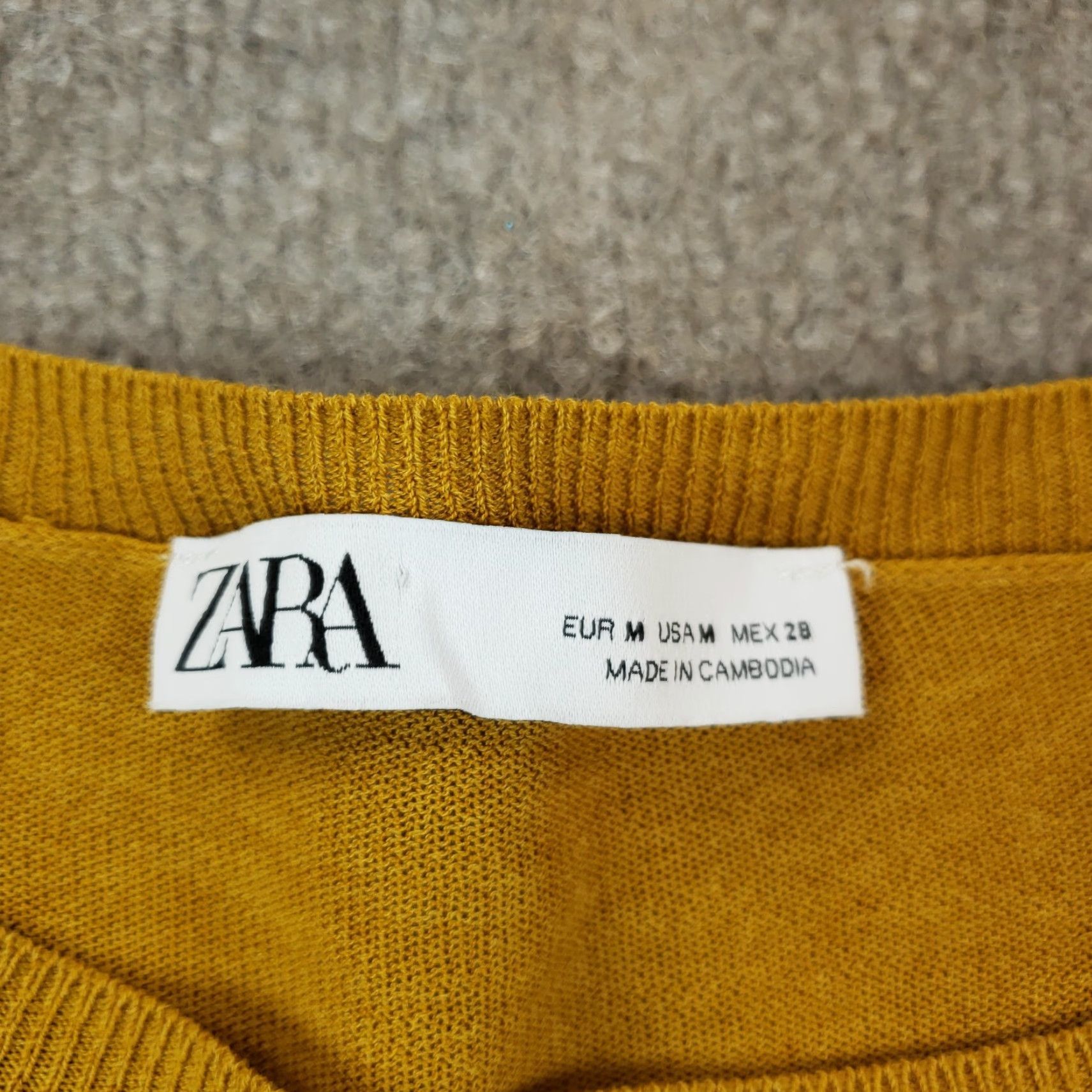 Zara Zara Womens Medium Yellow Long Sleeve Lightweight Casual Comfort Sweater Size M / US 6-8 / IT 42-44 - 5 Thumbnail