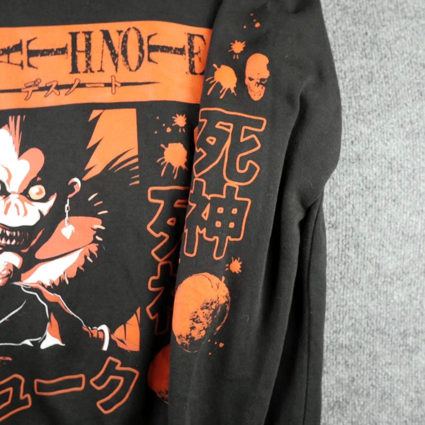Ripple Junction Ripple Junction Sweatshirt Mens Small Black Death Note Ryuk Graphic Anime Flaw Size US S / EU 44-46 / 1 - 6 Thumbnail