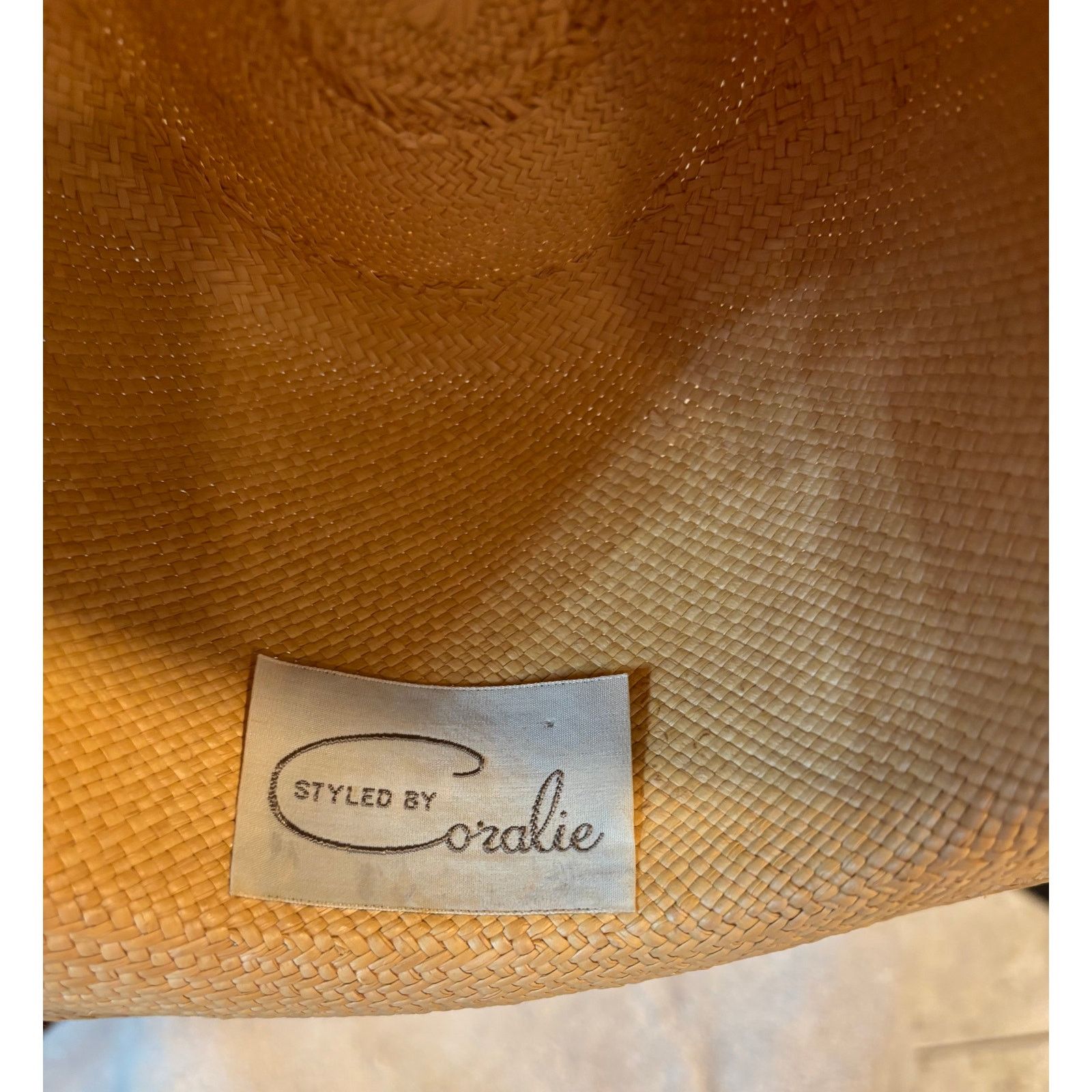 Vintage Vintage Styled By Coralie Straw Hat Feather Gambler Fedora Size ONE SIZE - 6 Thumbnail